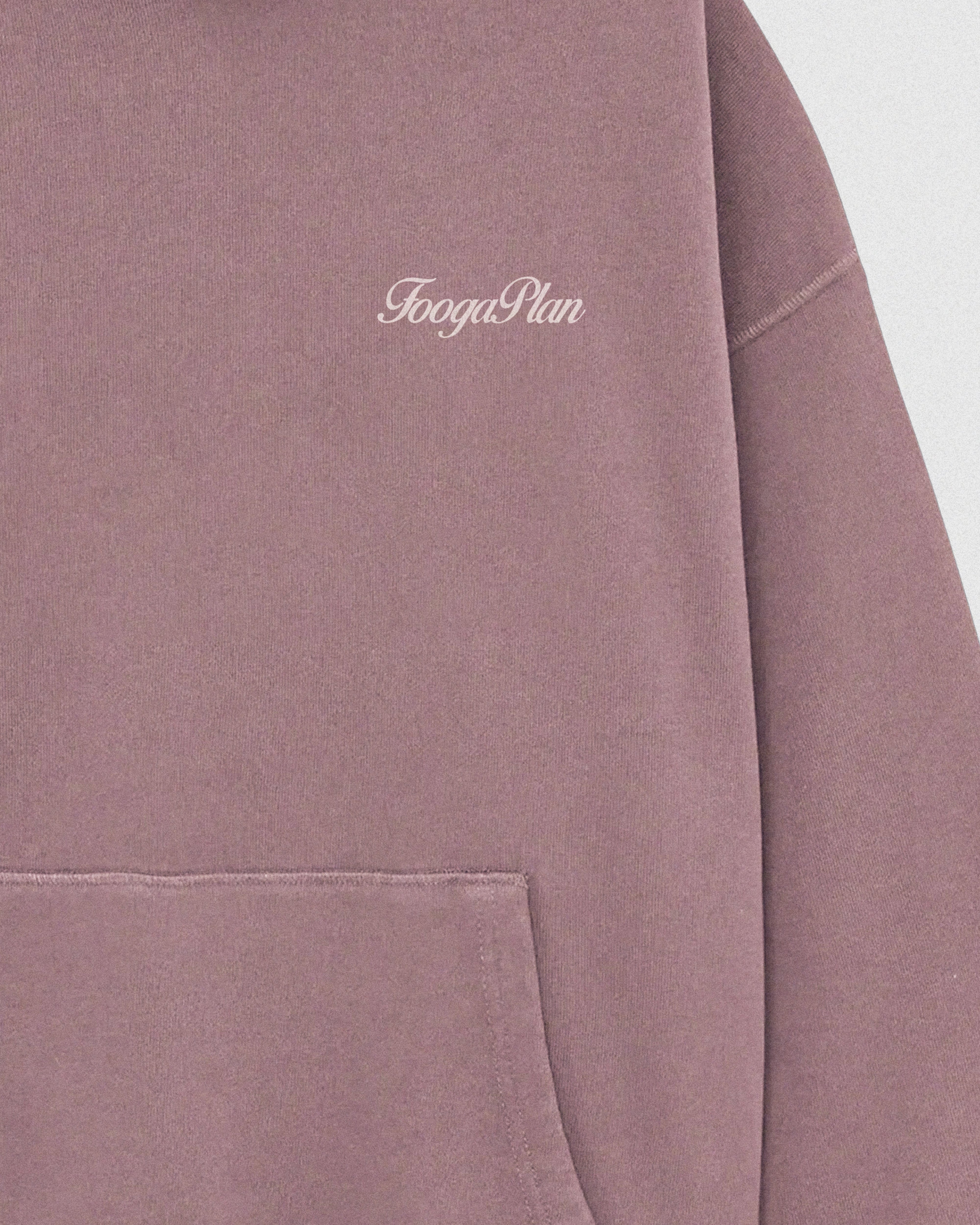 sudadera hoodie capucha rosa serigrafía algodón foogaplan unisex