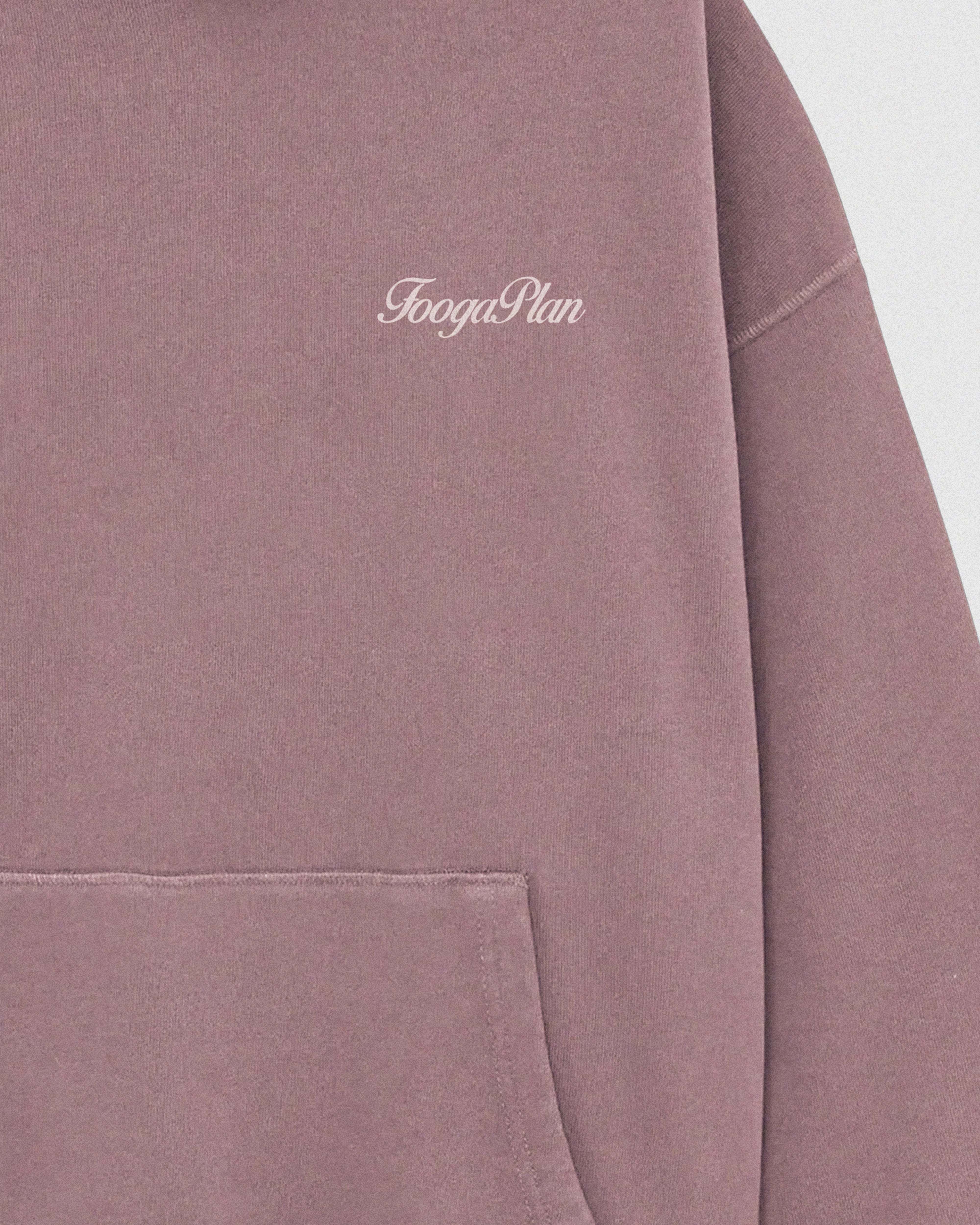 Detalle serigrafía frontal hoodie Don't Work rosa algodón unisex