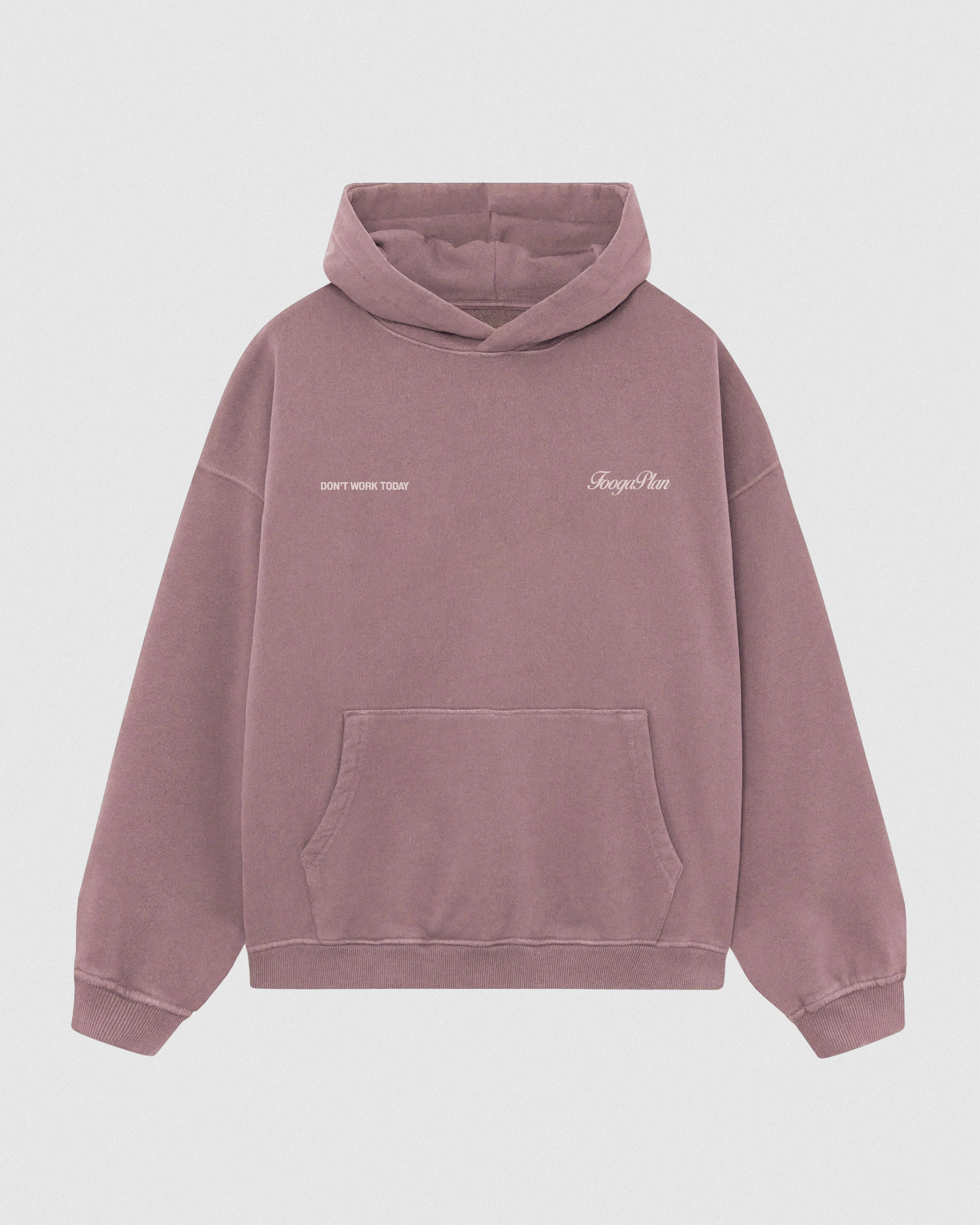 sudadera hoodie capucha rosa serigrafía algodón foogaplan unisex