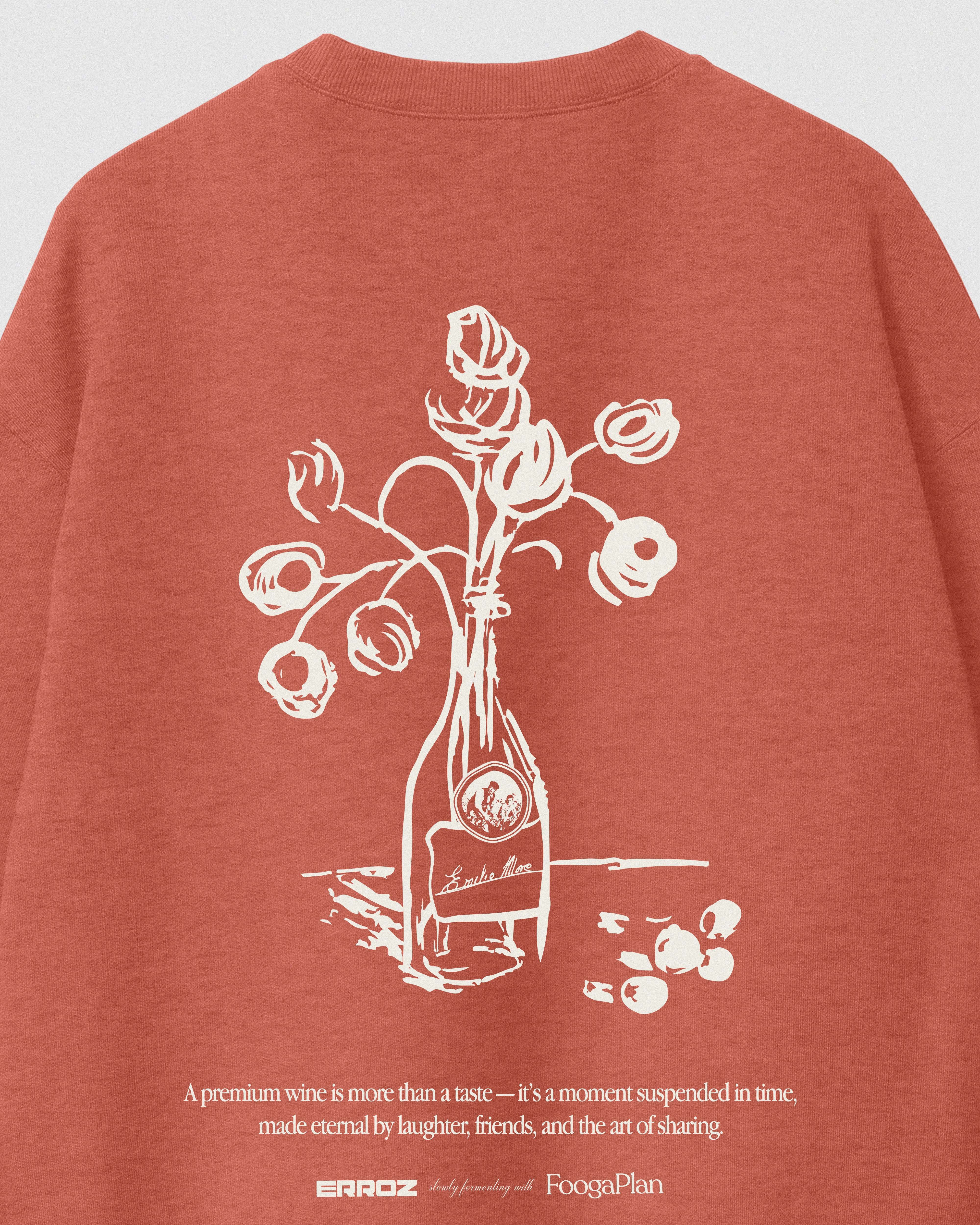 Detalle trasero sudadera Crewneck Fine Wine - edición limitada Pablo Erroz FoogaPlan
