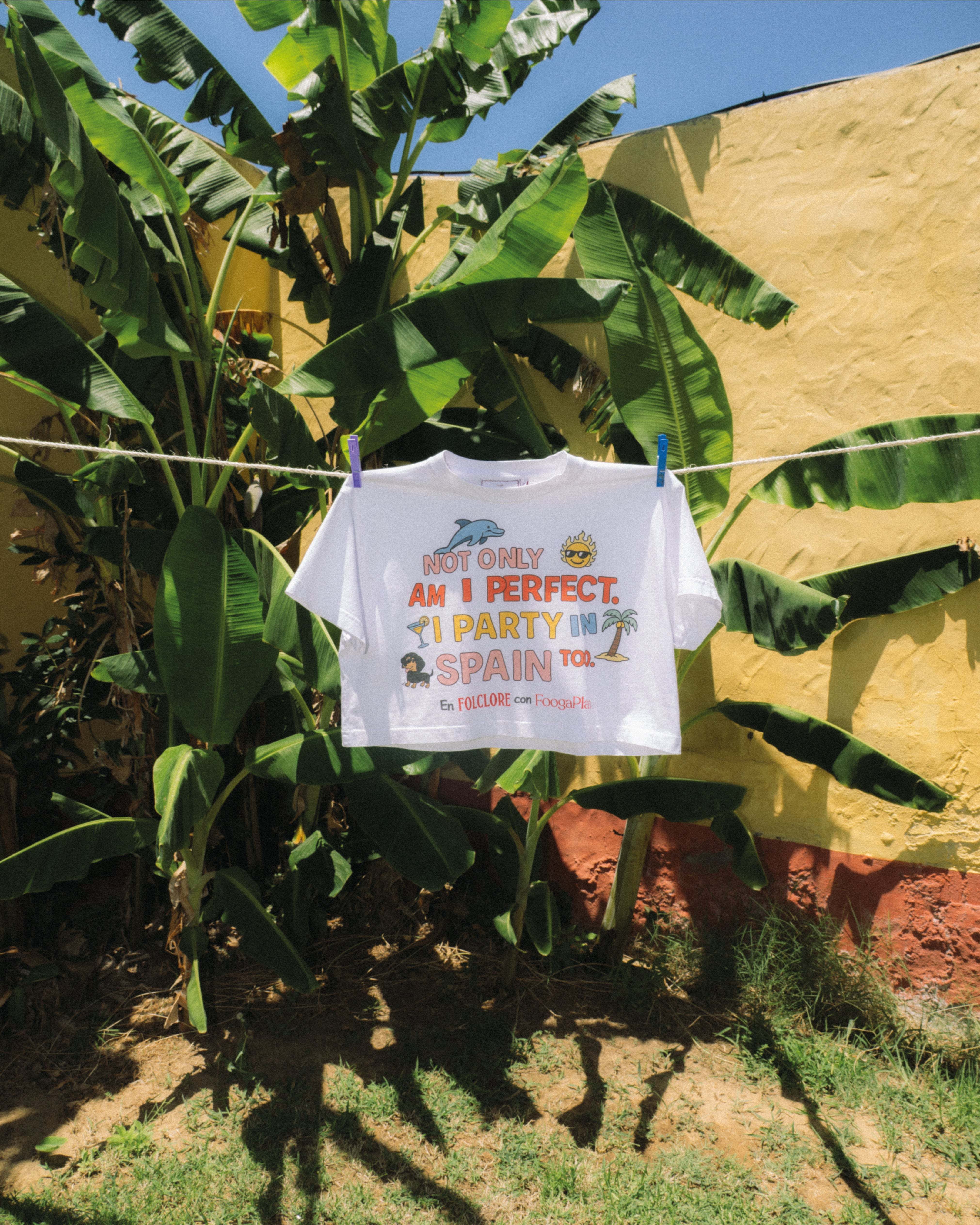 Top cropped Typical Spanish FoogaPlan x Folclore - estilo souvenir noventero algodón premium