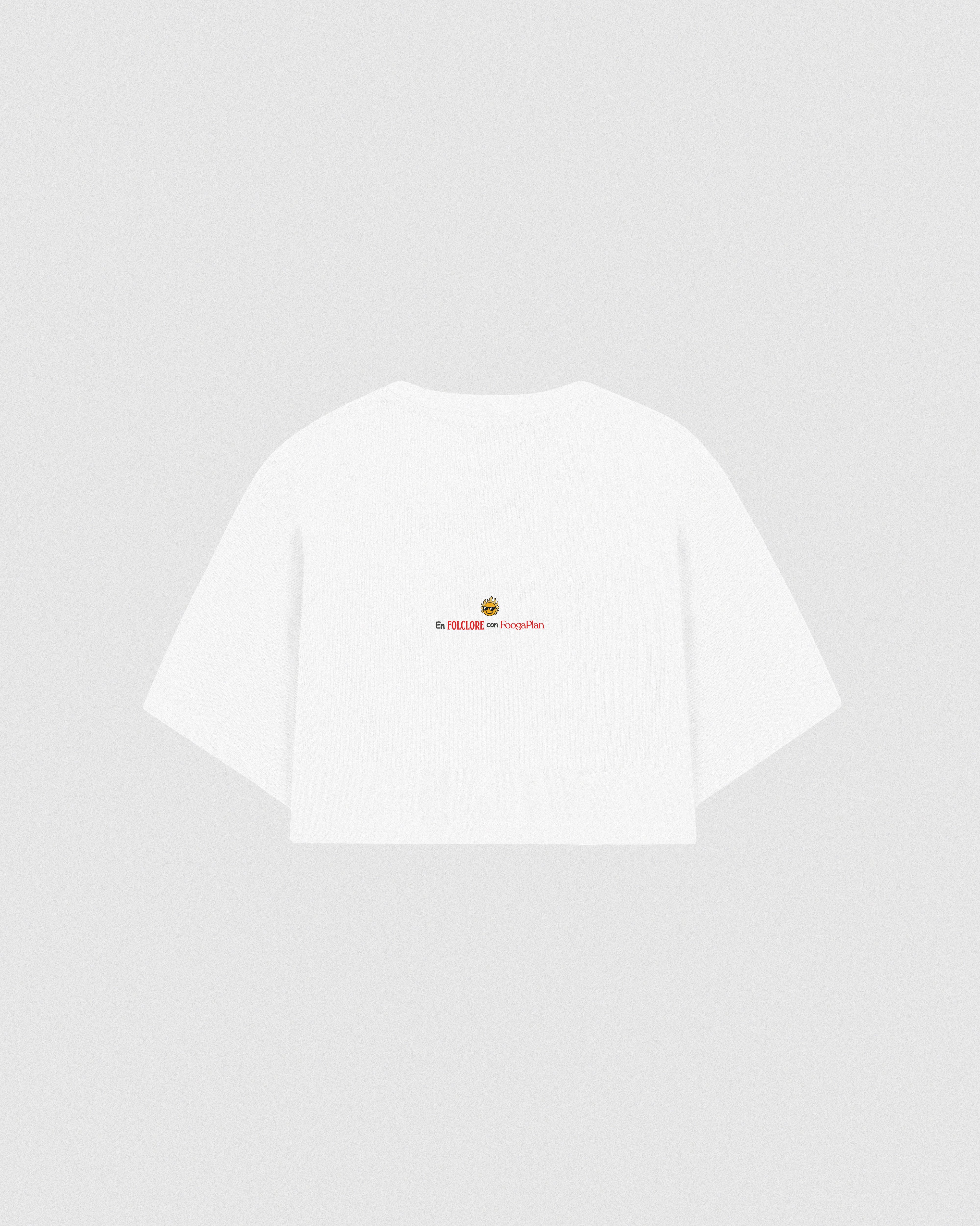 Top camiseta algodón typical spanish party in spain souvenir, estilo alguien que me quiere mucho para mujer cropped