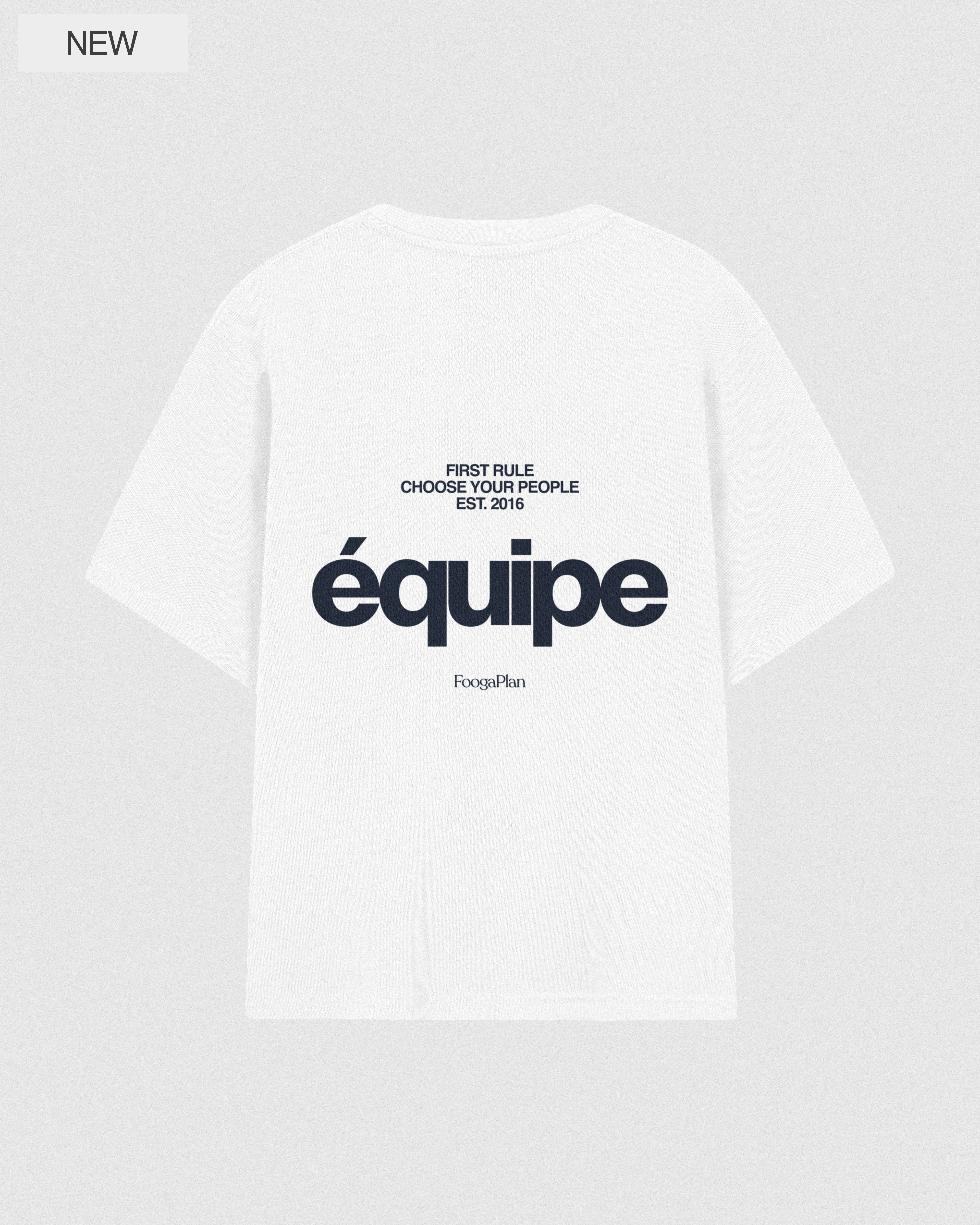 Camiseta First Rule blanco FoogaPlan - vista trasera