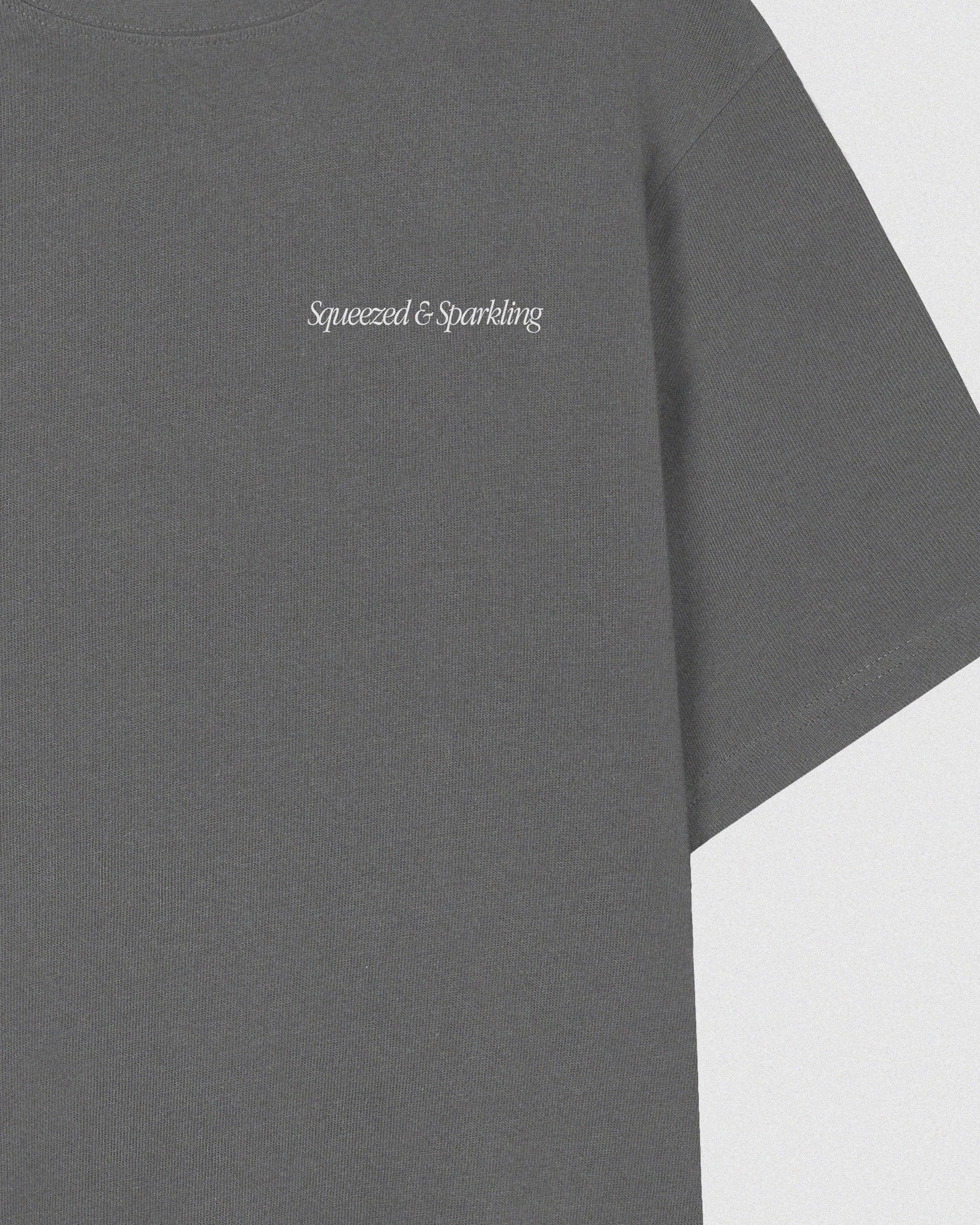 Fresh Grey T-shirt 100% algodón - detalle de textura y calidad del tejido