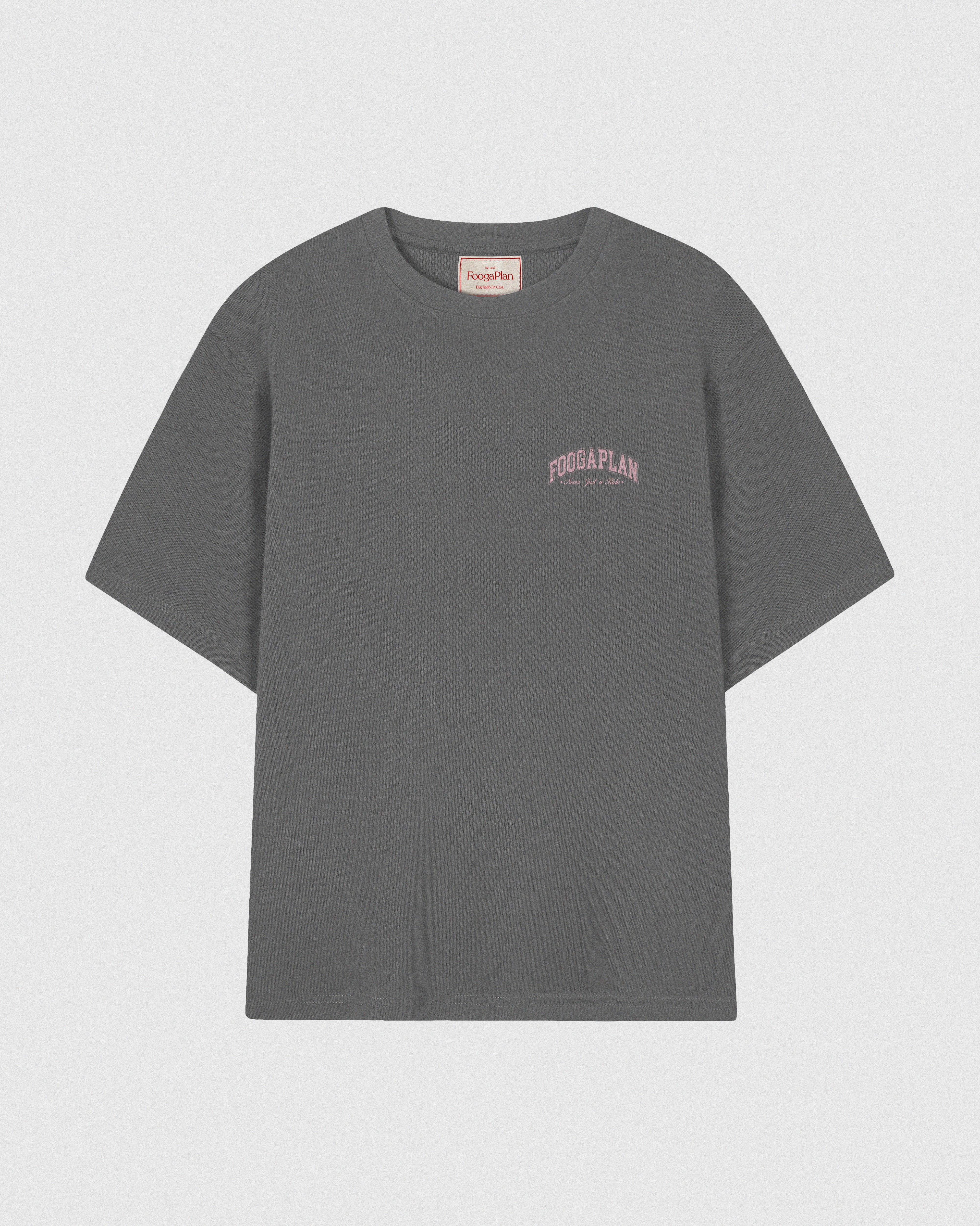 Camiseta Just a Ride gris FoogaPlan - vista print delantero