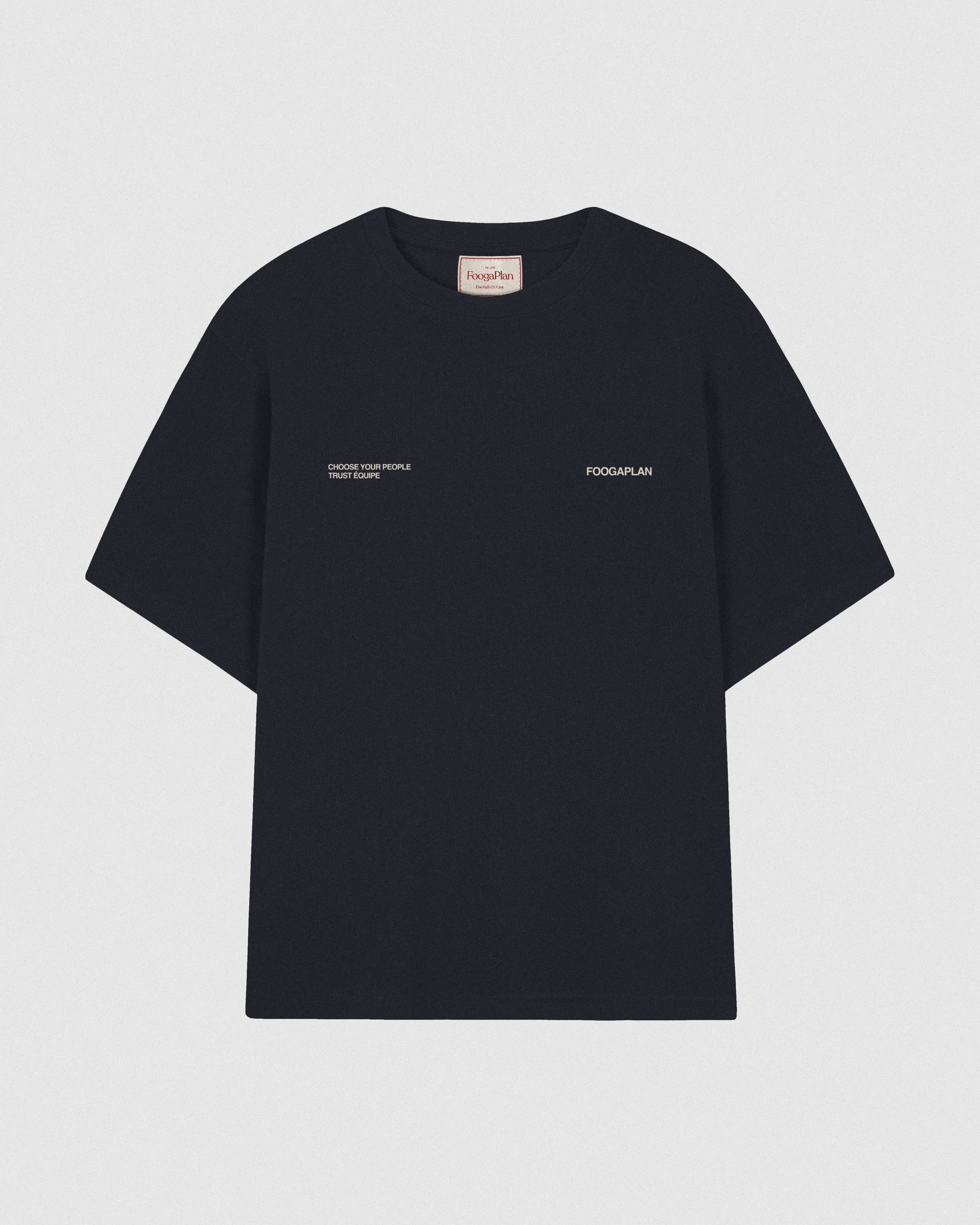 Camiseta Official Delivery azul marino FoogaPlan - vista frontal