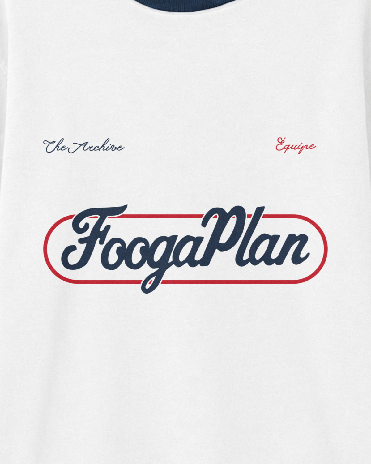 T-shirt Pitlane Long-Sleeve blanc FoogaPlan - détail du devant