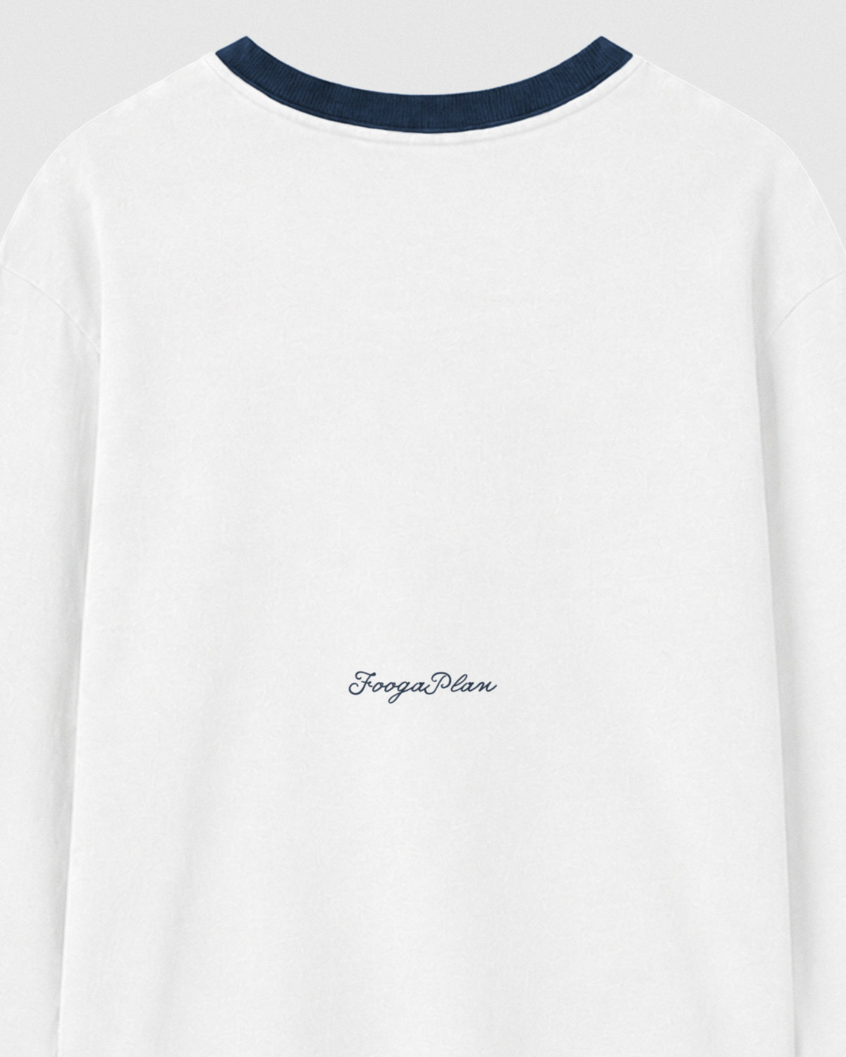T-shirt Pitlane Long-Sleeve blanc FoogaPlan - détail du dos
