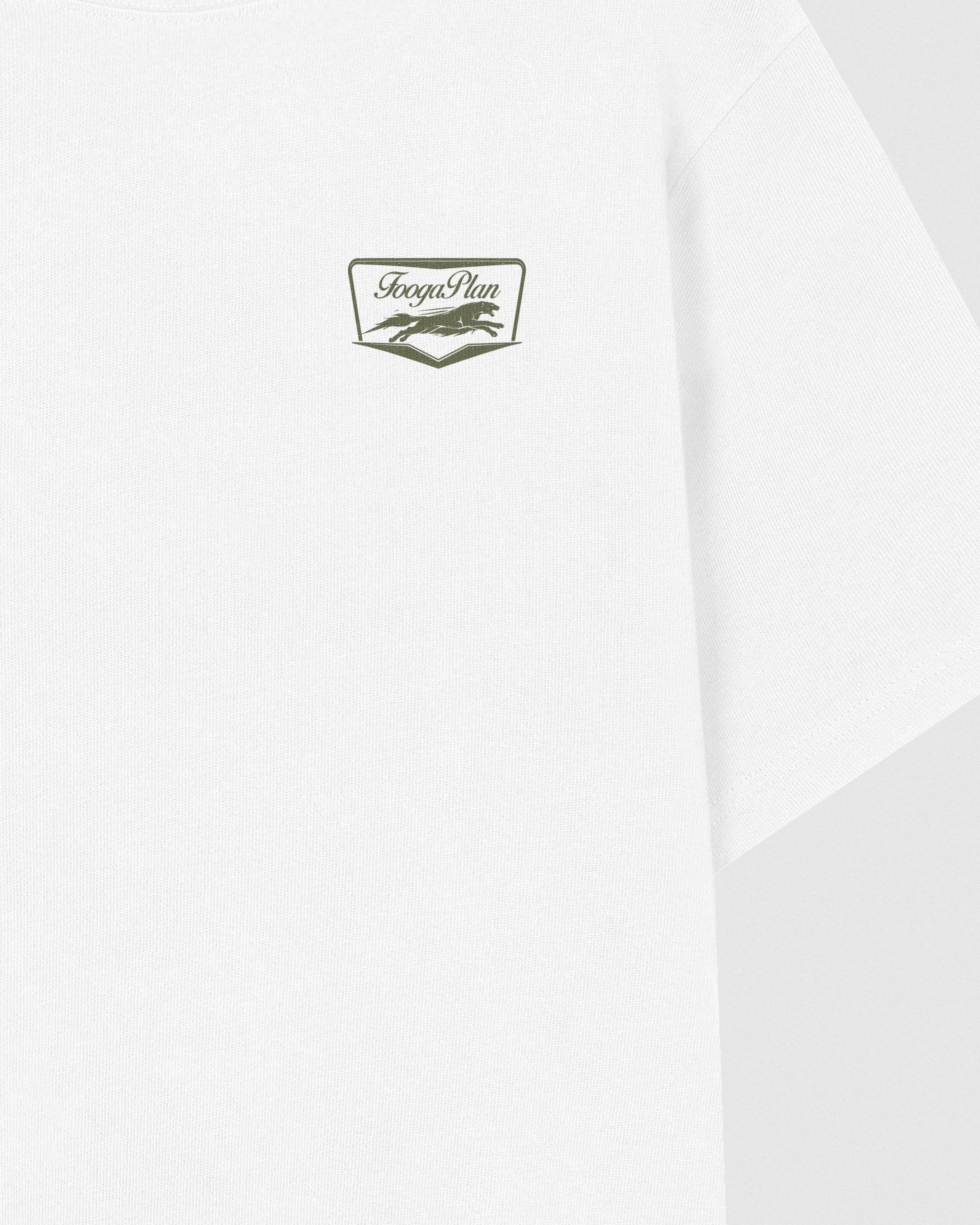Camiseta The Jaguar blanco FoogaPlan - vista detalle frontal