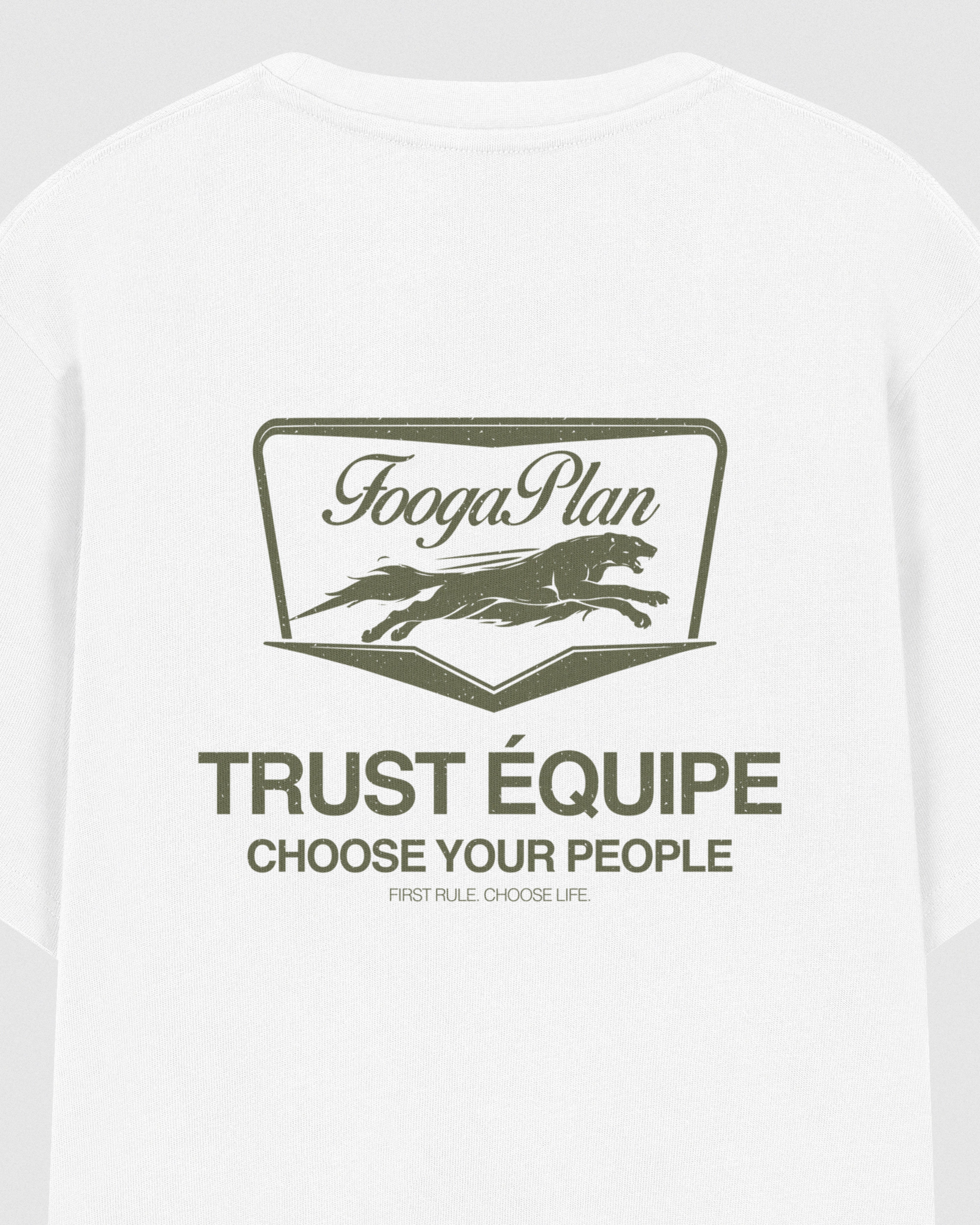 Camiseta The Jaguar blanco FoogaPlan - vista detalle trasera