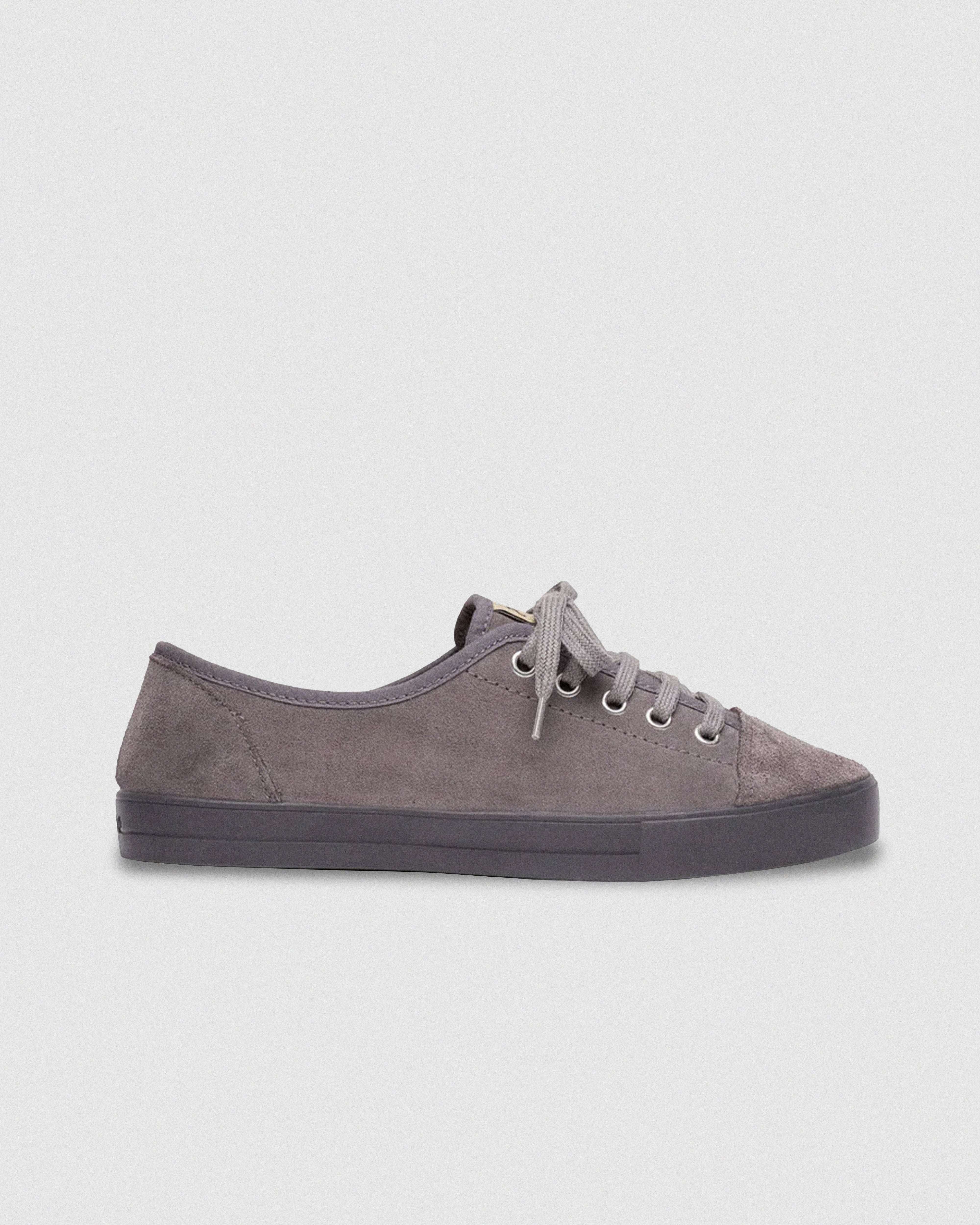 Zapatillas FoogaPlan ONE Kitt gris vista lateral - Calzado urbano made in Spain