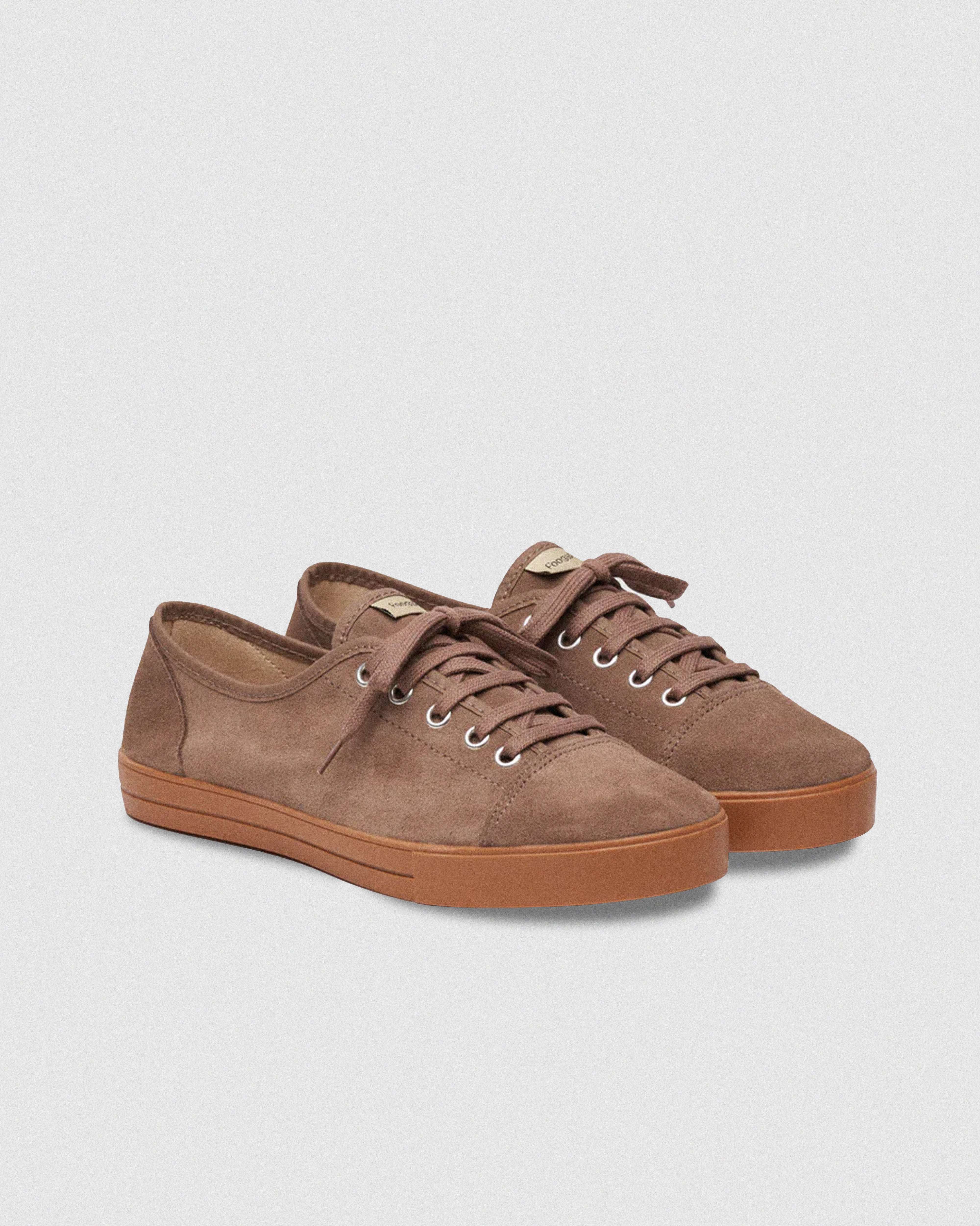 Suela de zapatillas FoogaPlan ONE Teddy, detalle de la base de las sneakers beige