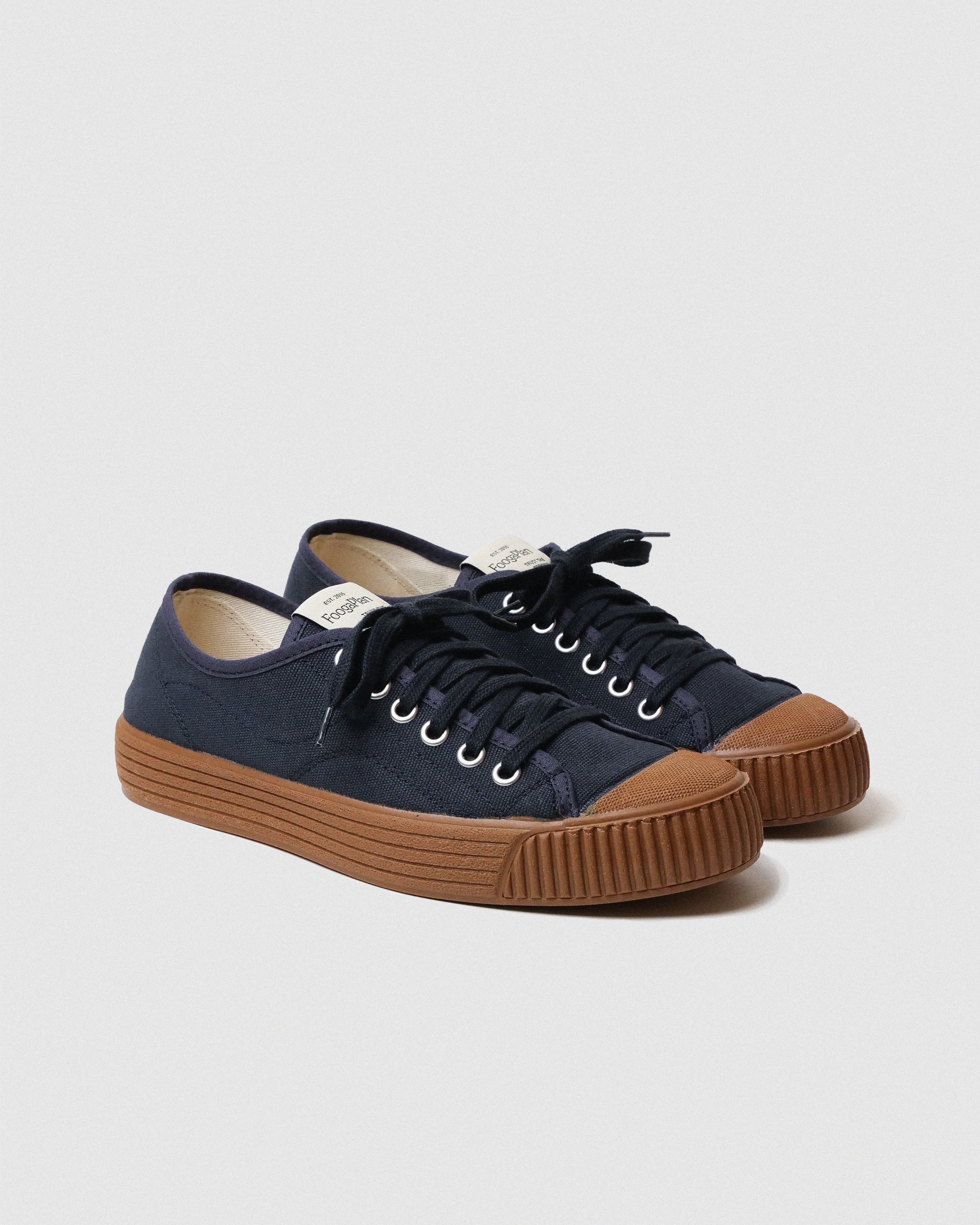 Zapatillas CHUCK Nautic navy loneta vista detalle - sneakers hechas en España FoogaPlan