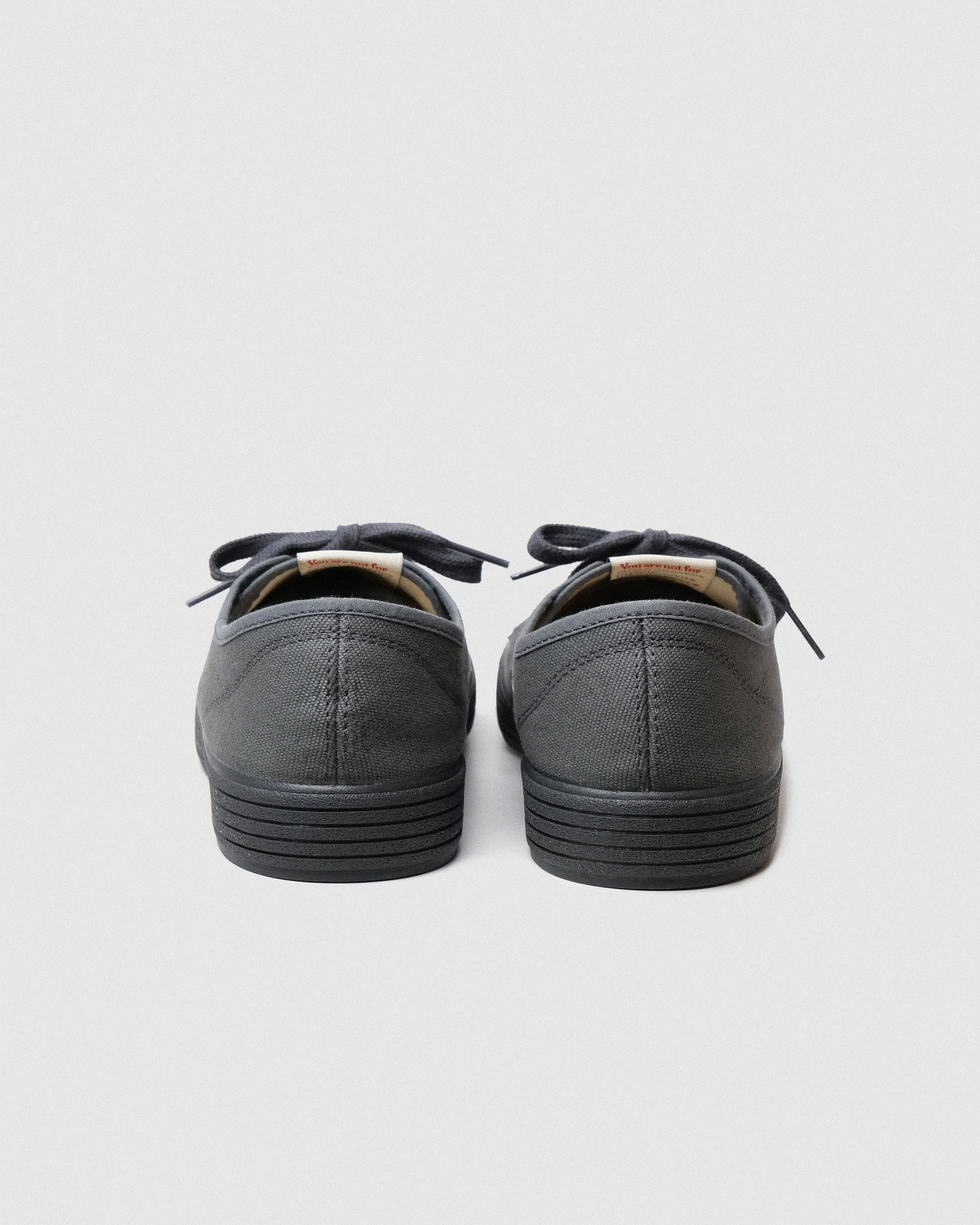 Zapatillas CHUCK Shadow gris loneta vista trasera - sneakers hechas en España FoogaPlan
