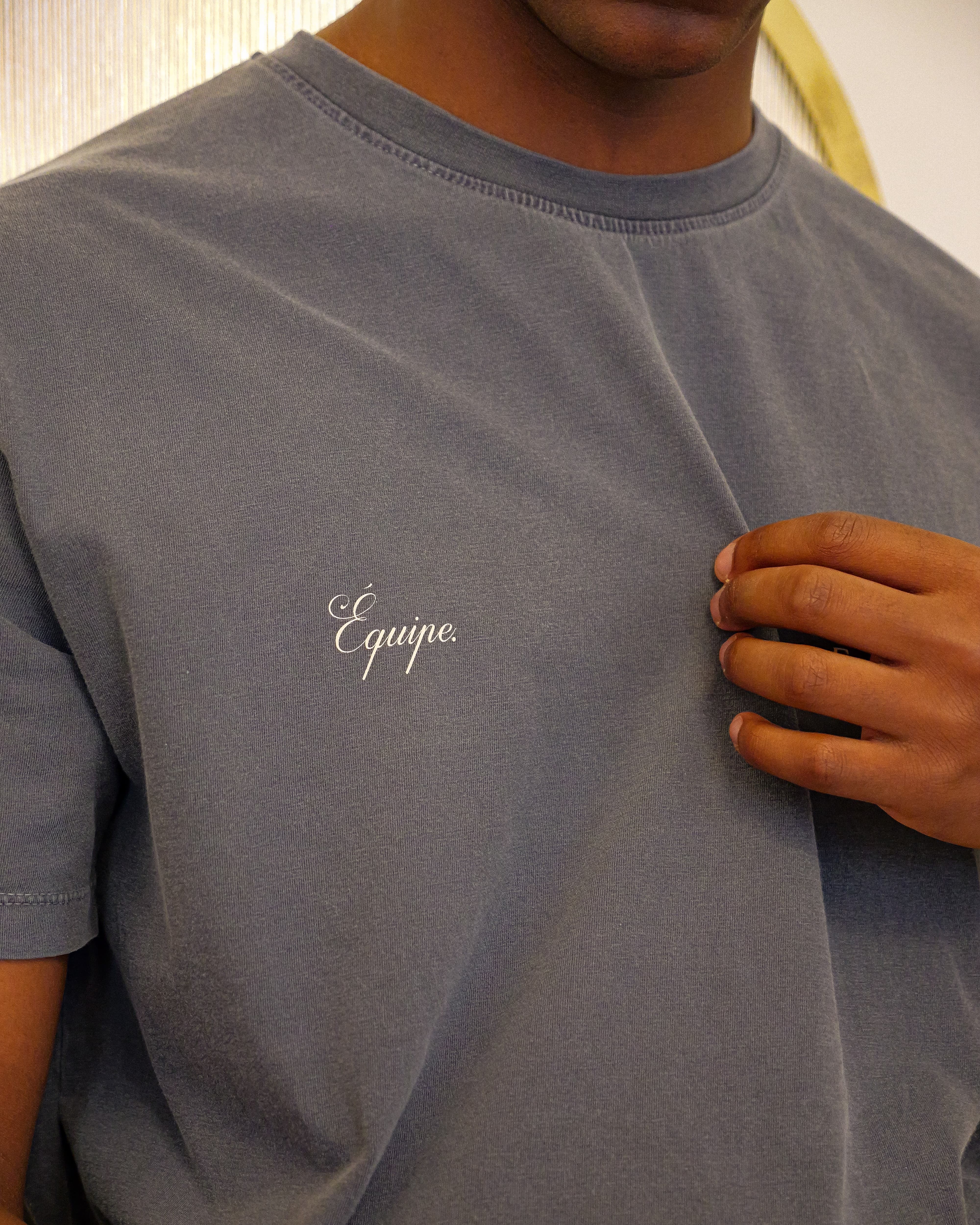 Camiseta Equipe FoogaPlan gris moda relaxed fit