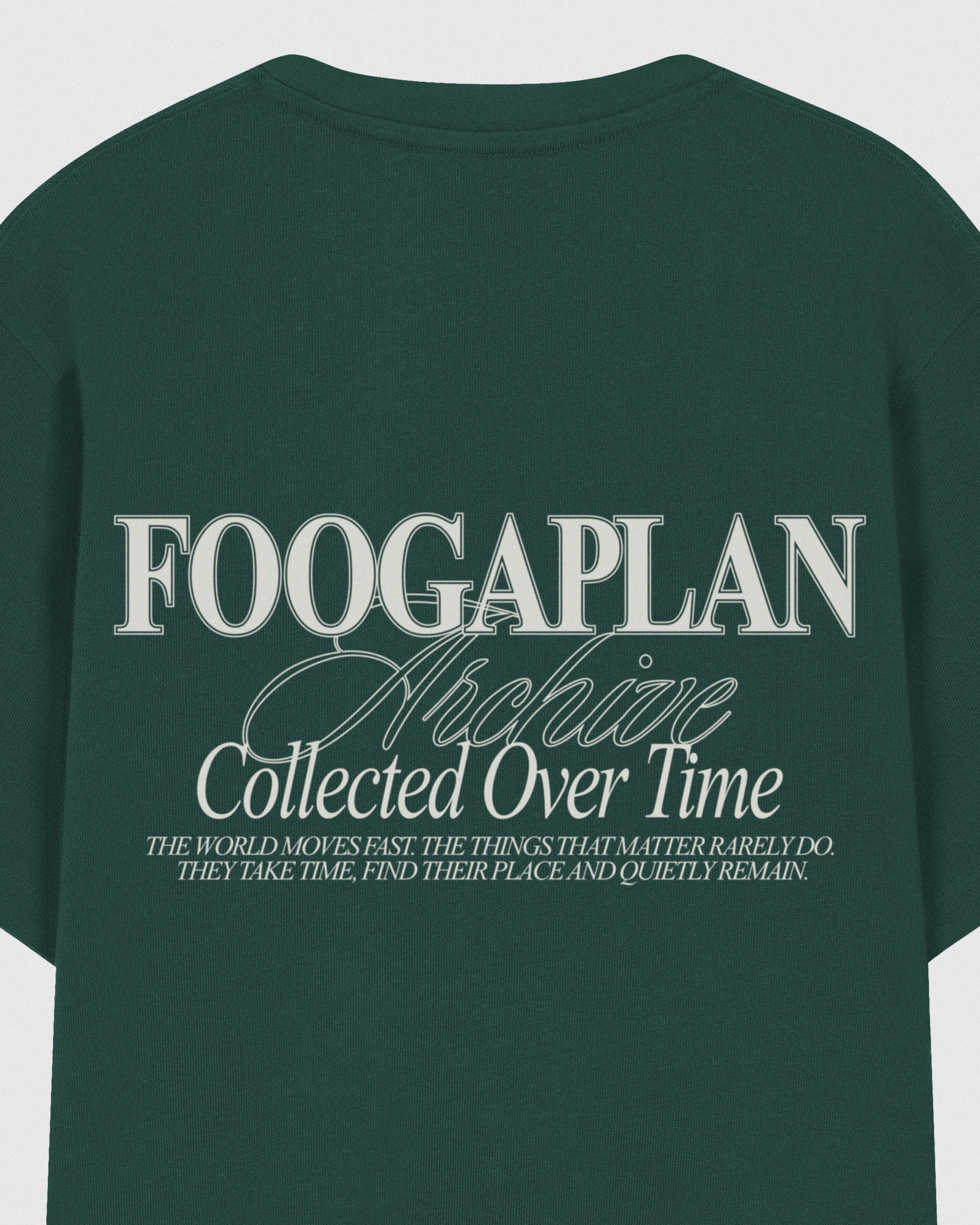 Camiseta Archive Green FoogaPlan - vista detalle print trasero espalda