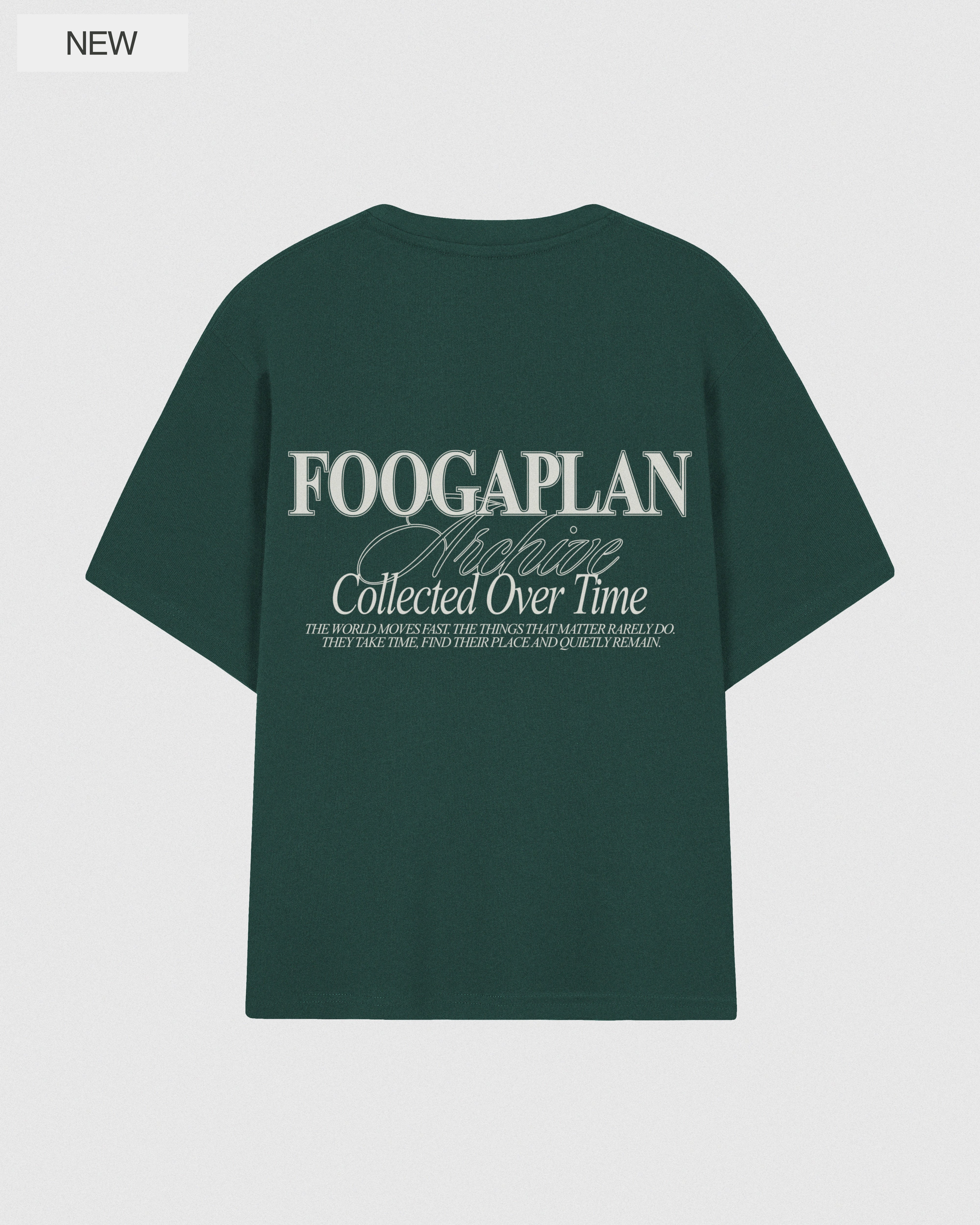 Camiseta Archive Green FoogaPlan - vista print trasero espalda