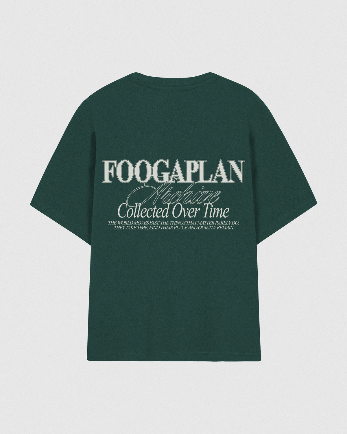 Camiseta Archive Green FoogaPlan - vista print trasero espalda