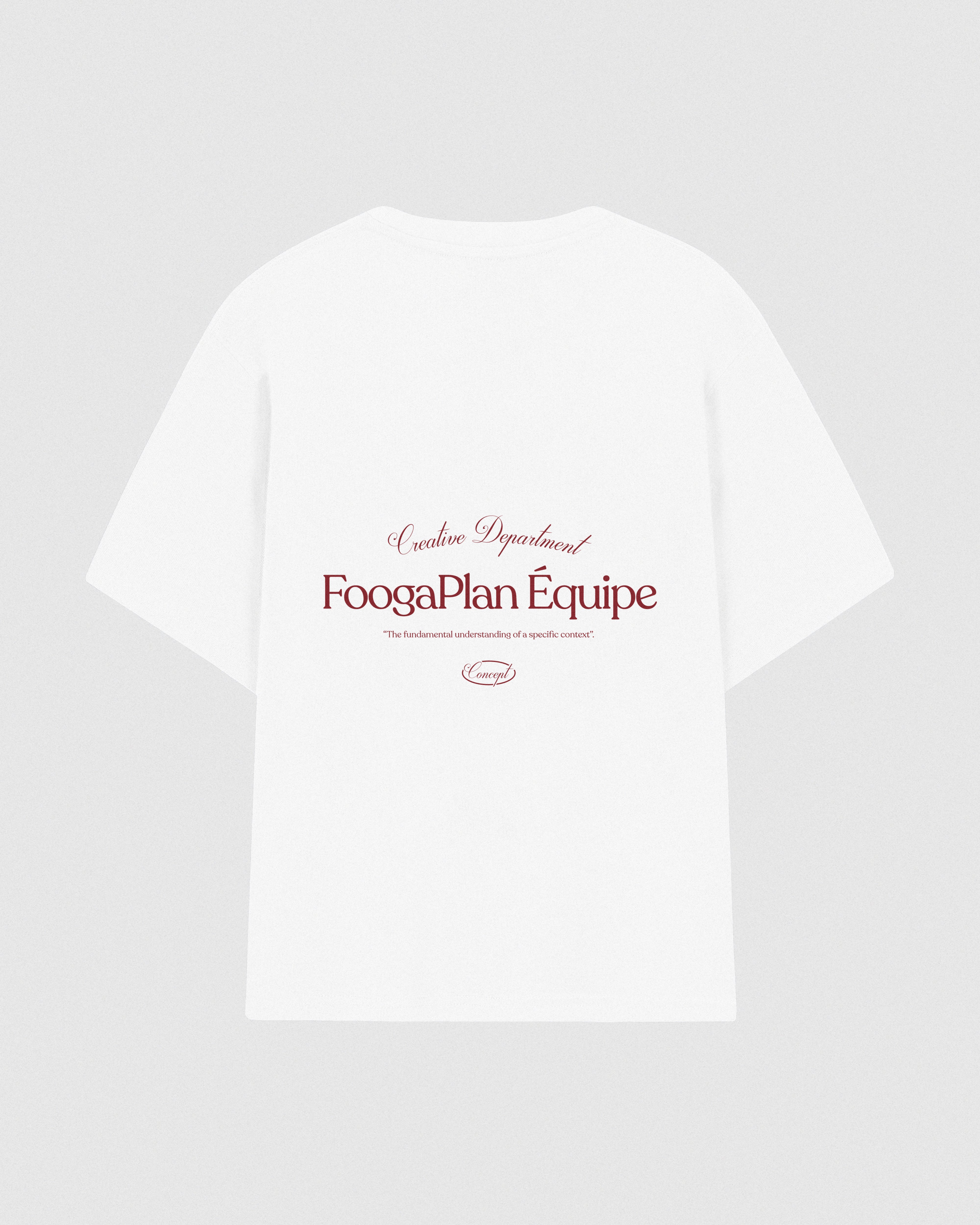 Camiseta Équipe Burdeos FoogaPlan - vista trasera bestseller esto es un equipo