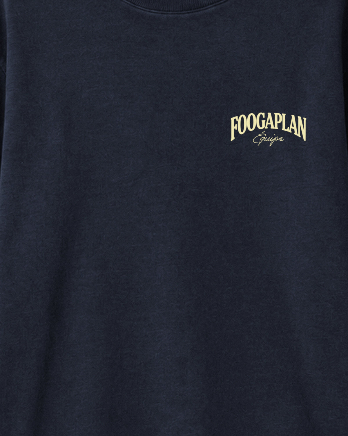 T-shirt Gum Long-Sleeve bleu marine FoogaPlan - détail du devant