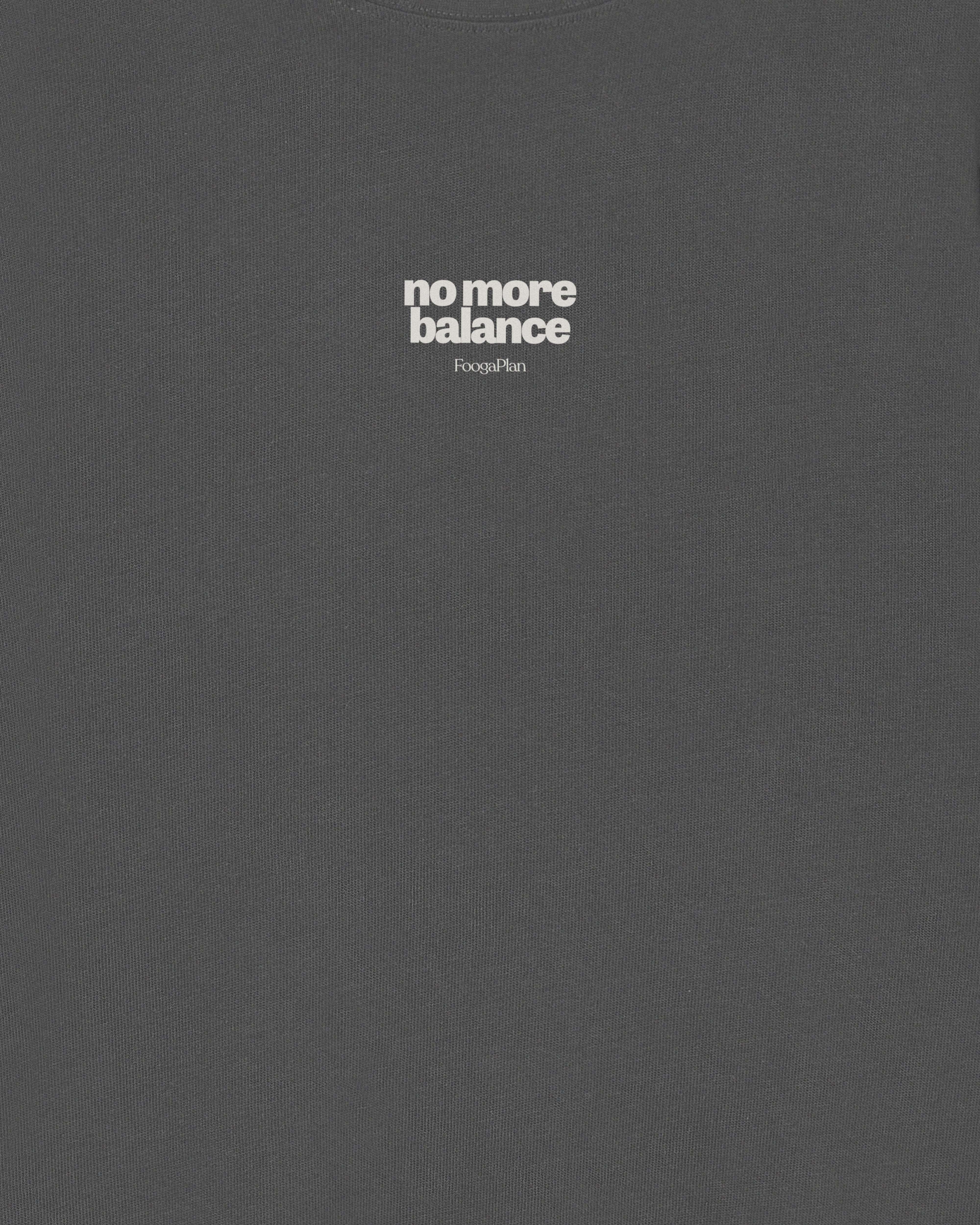 Detalle diseño frontal camiseta No More Balance KID Foogaplan