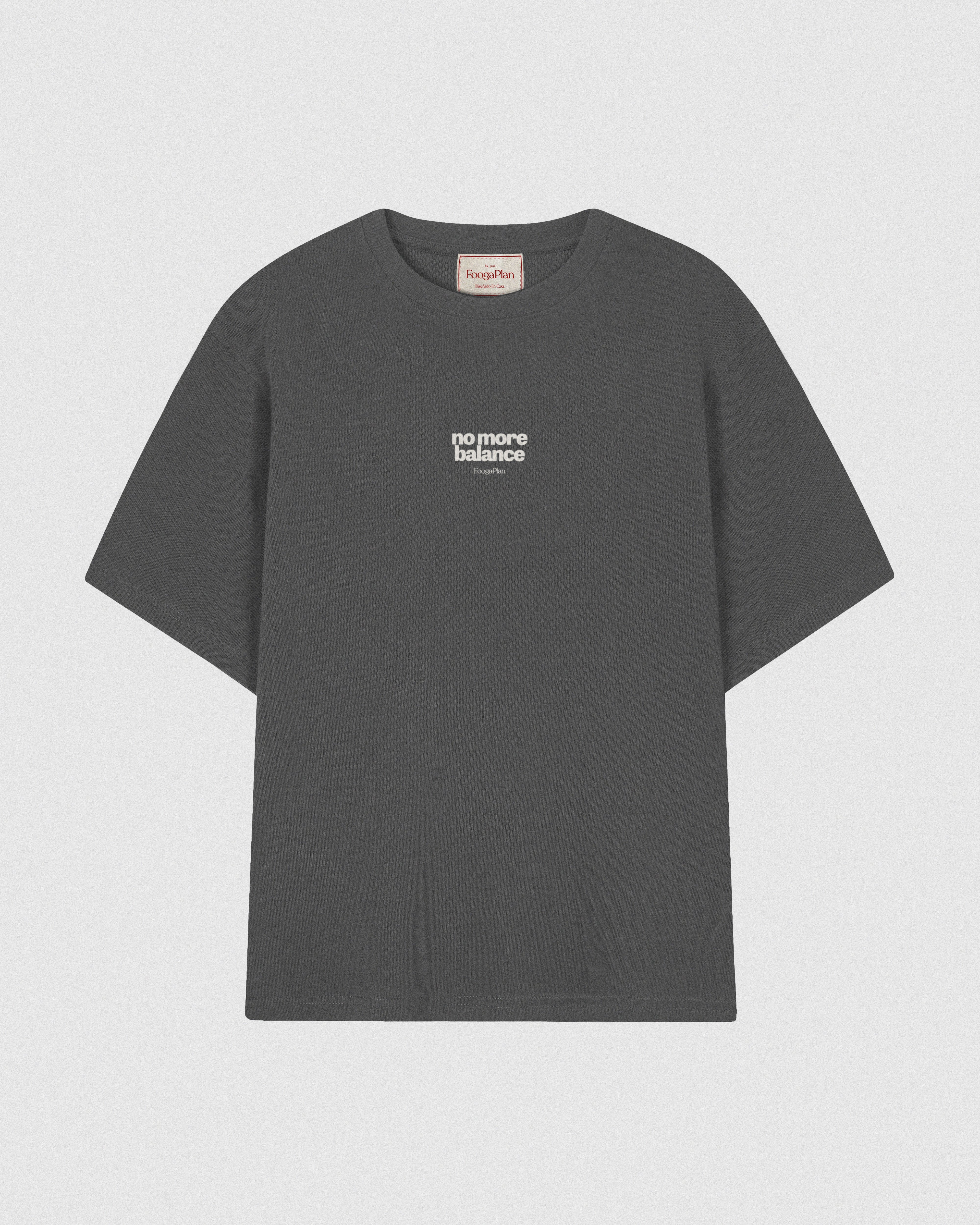 Camiseta No More Balance KID gris Foogaplan - vista frontal