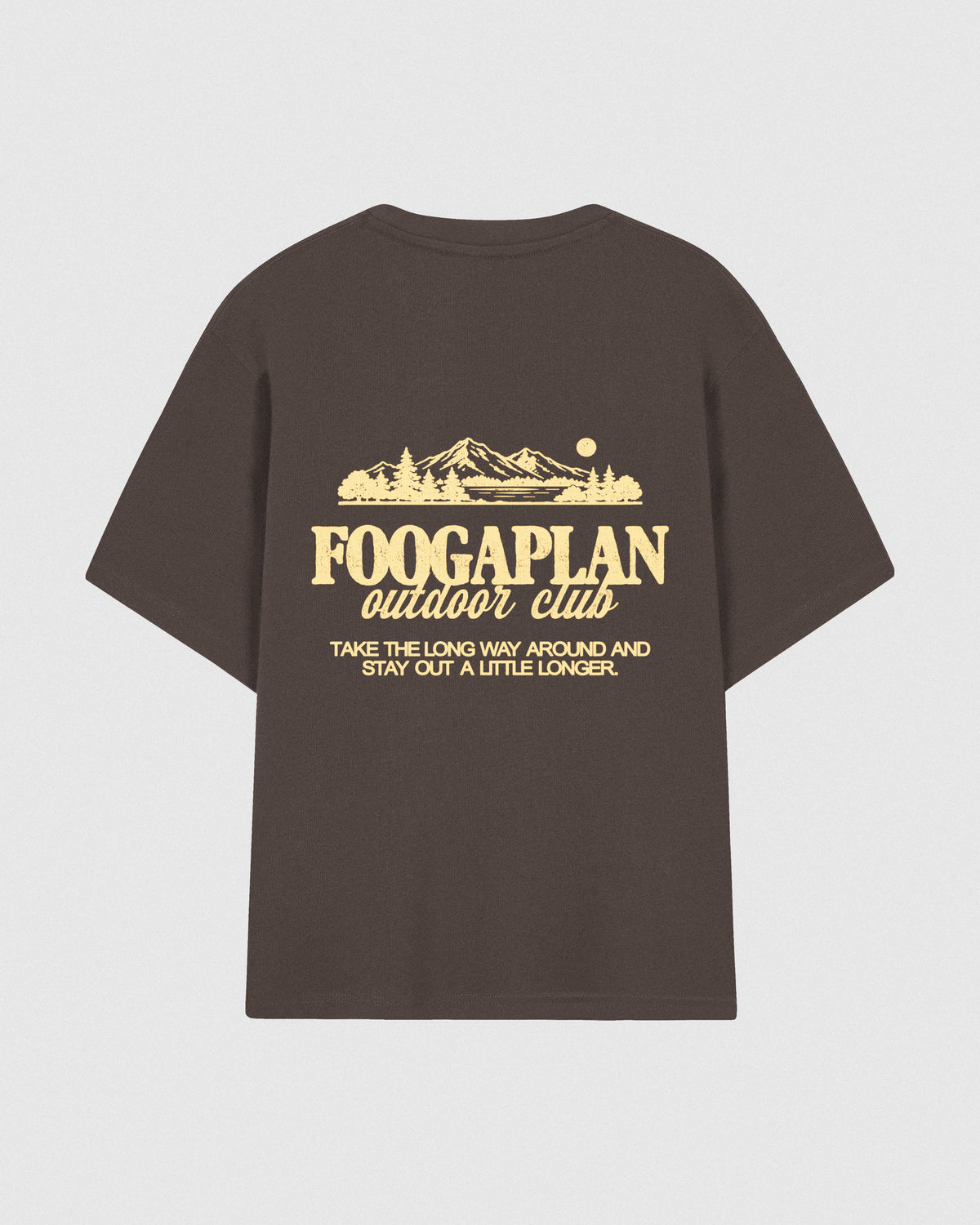 Camiseta Outdoor Club FoogaPlan - vista print trasero espalda