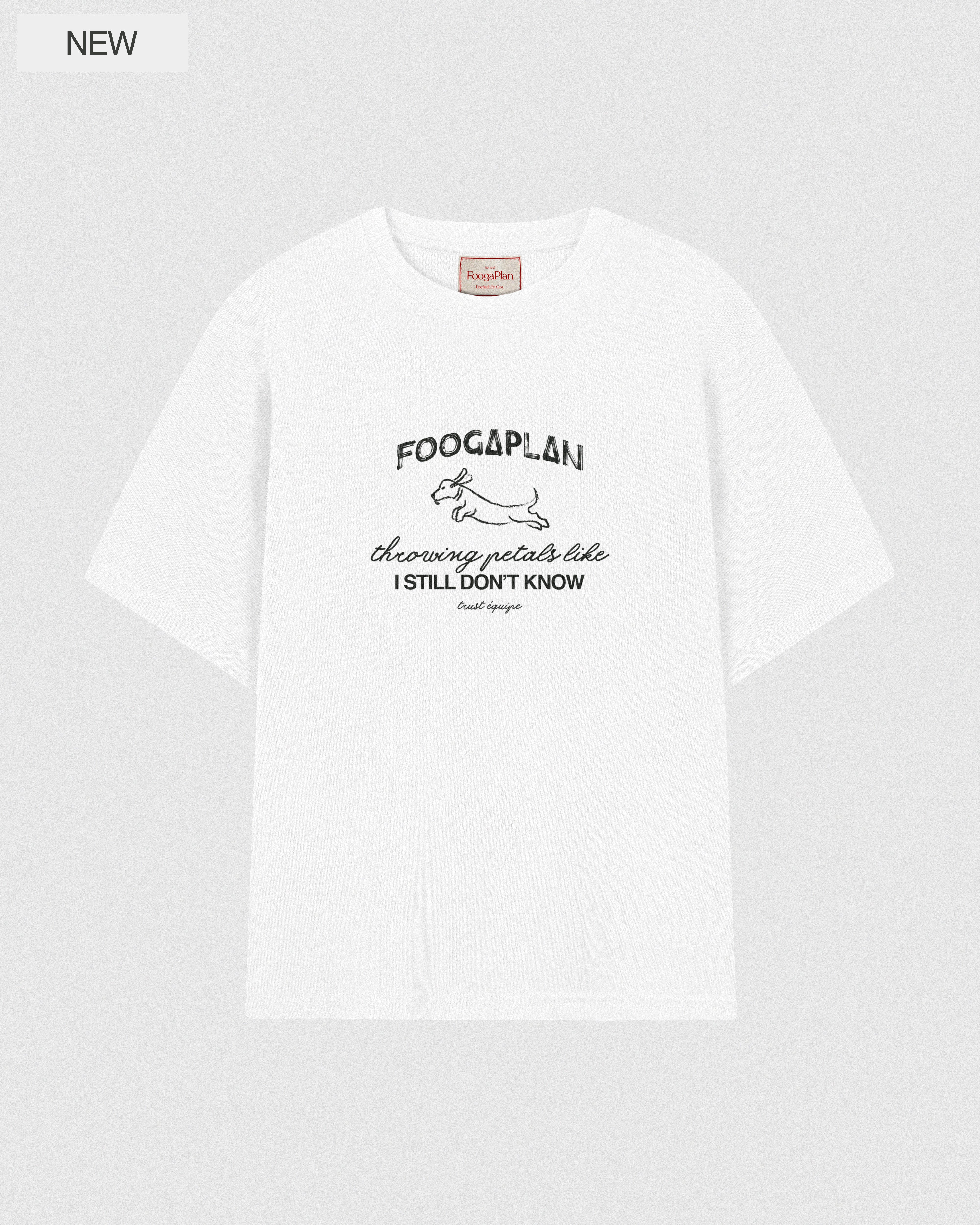 Camiseta Petals blanco FoogaPlan - vista print frontal