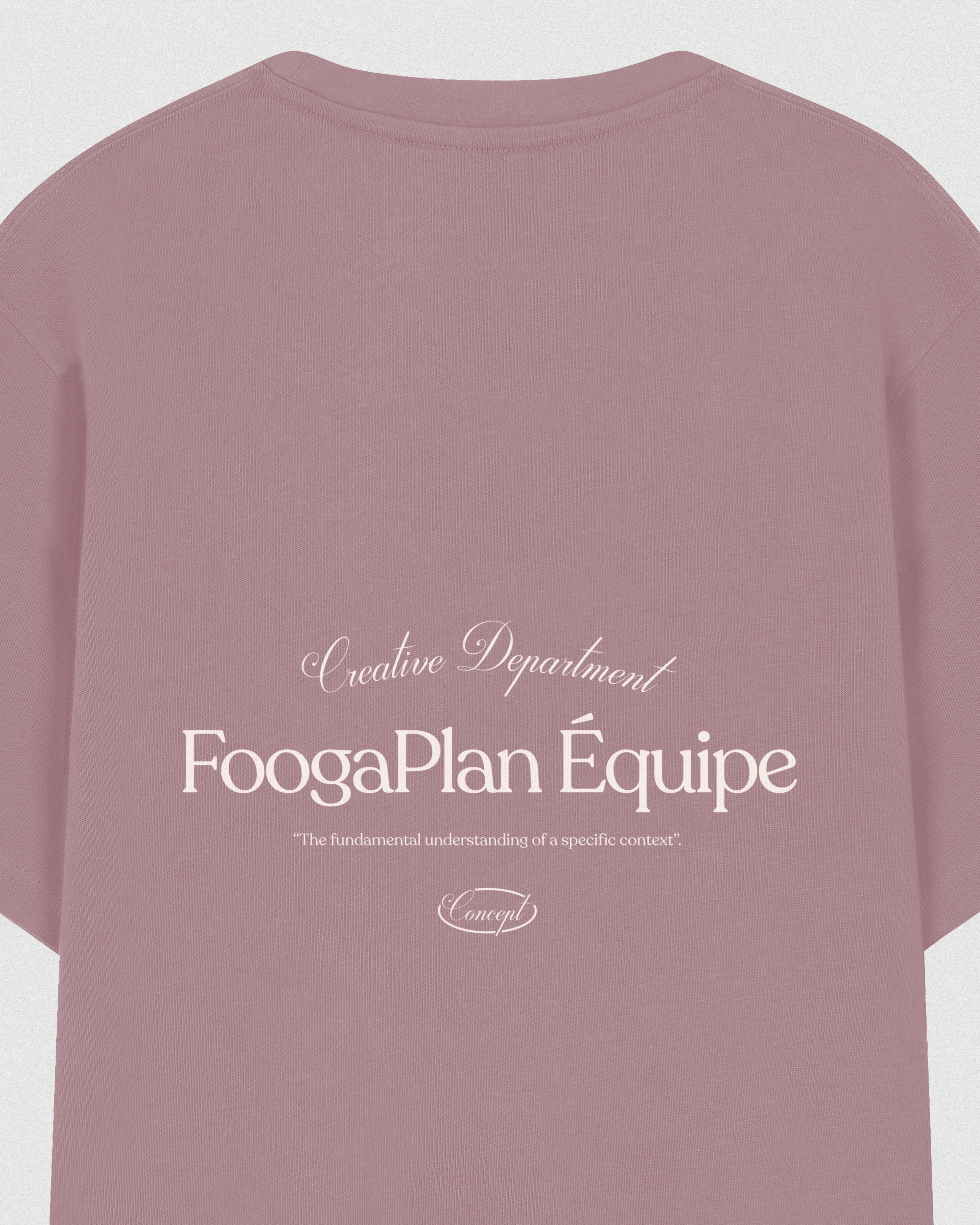 camiseta manga corta rosa serigrafía algodón foogaplan unisex 