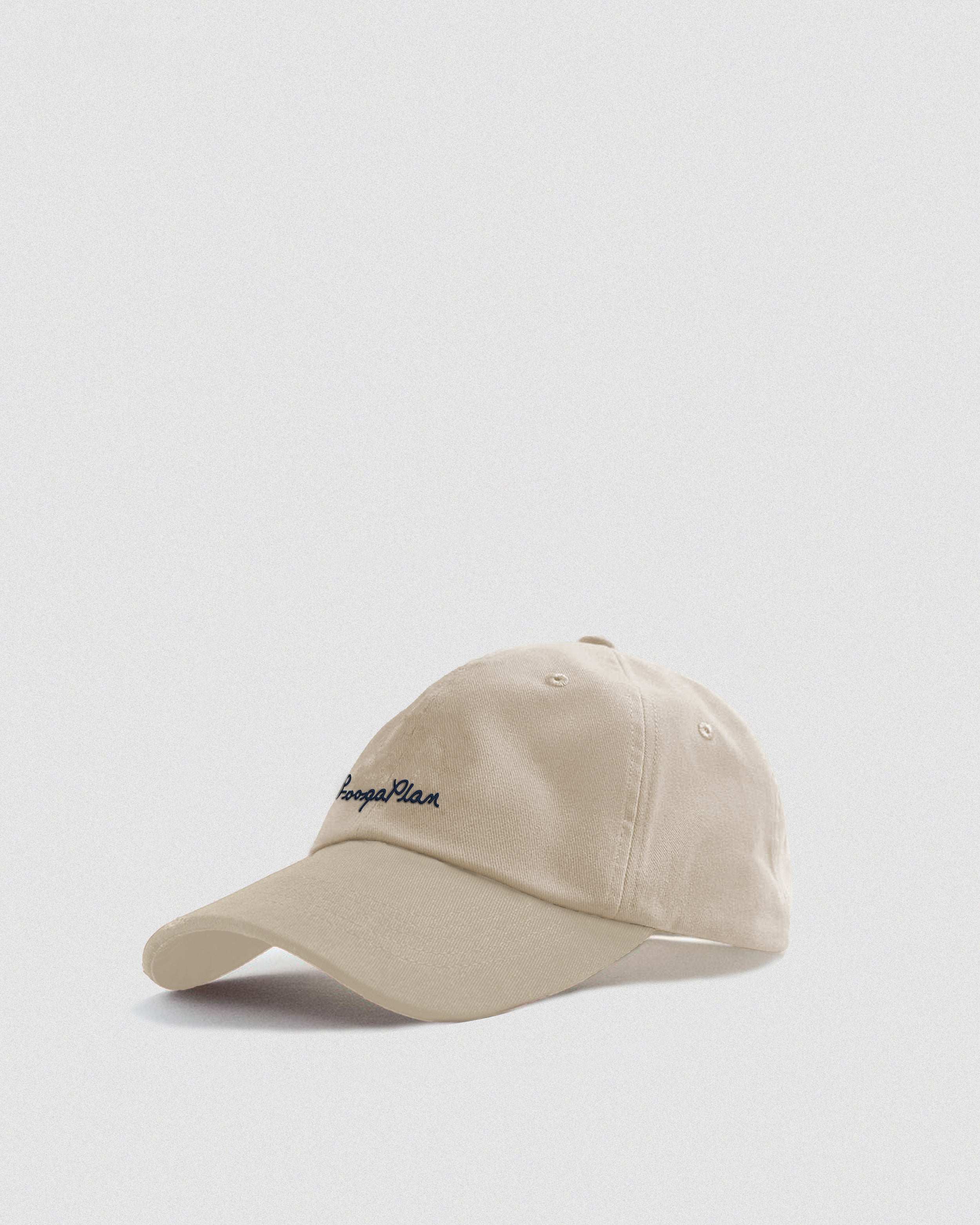 Gorra Classic Logo Beige - Vista Lateral | Algodón Premium FoogaPlan