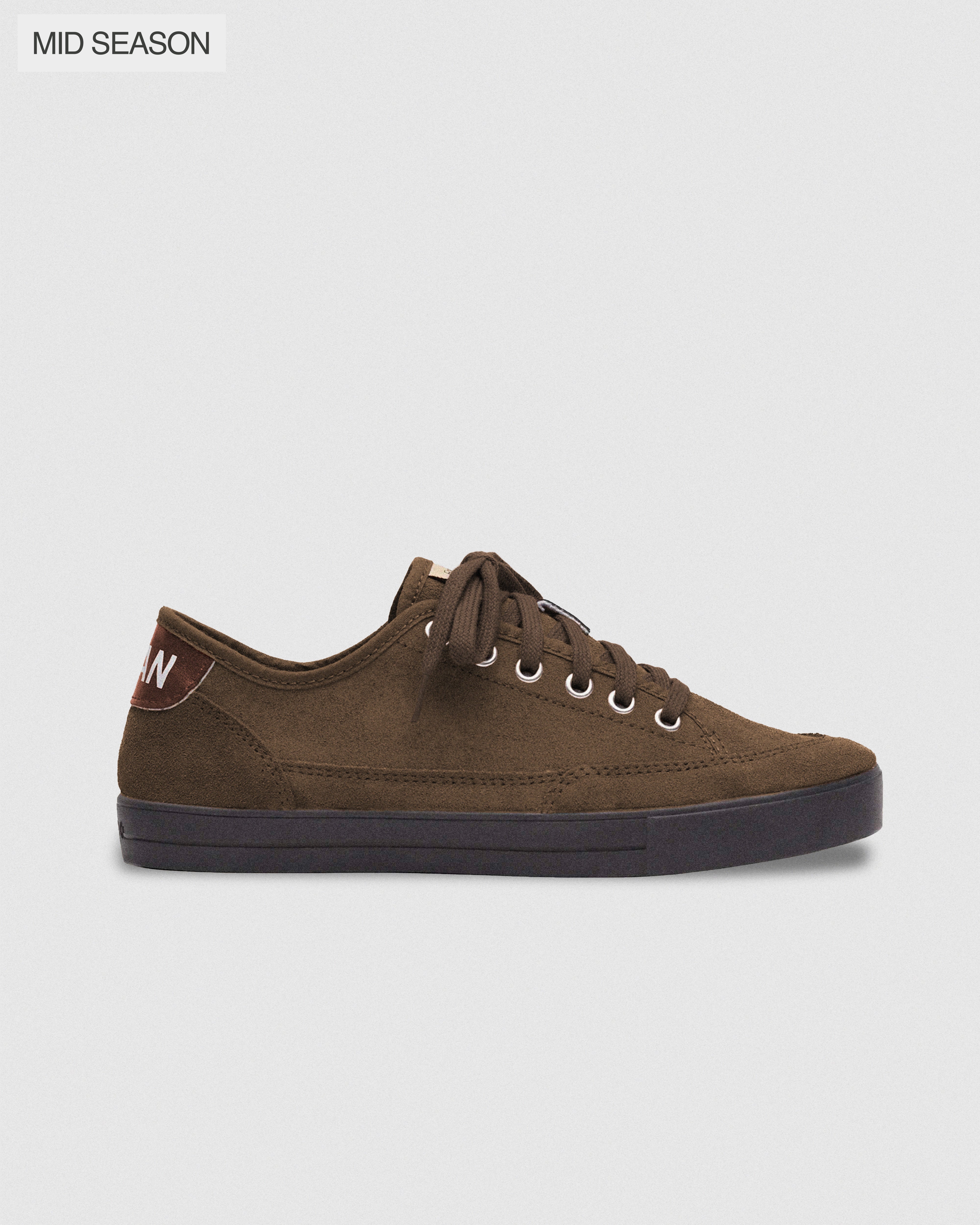 Zapatillas ICON Brownie marrones premium - Vista lateral - FoogaPlan
