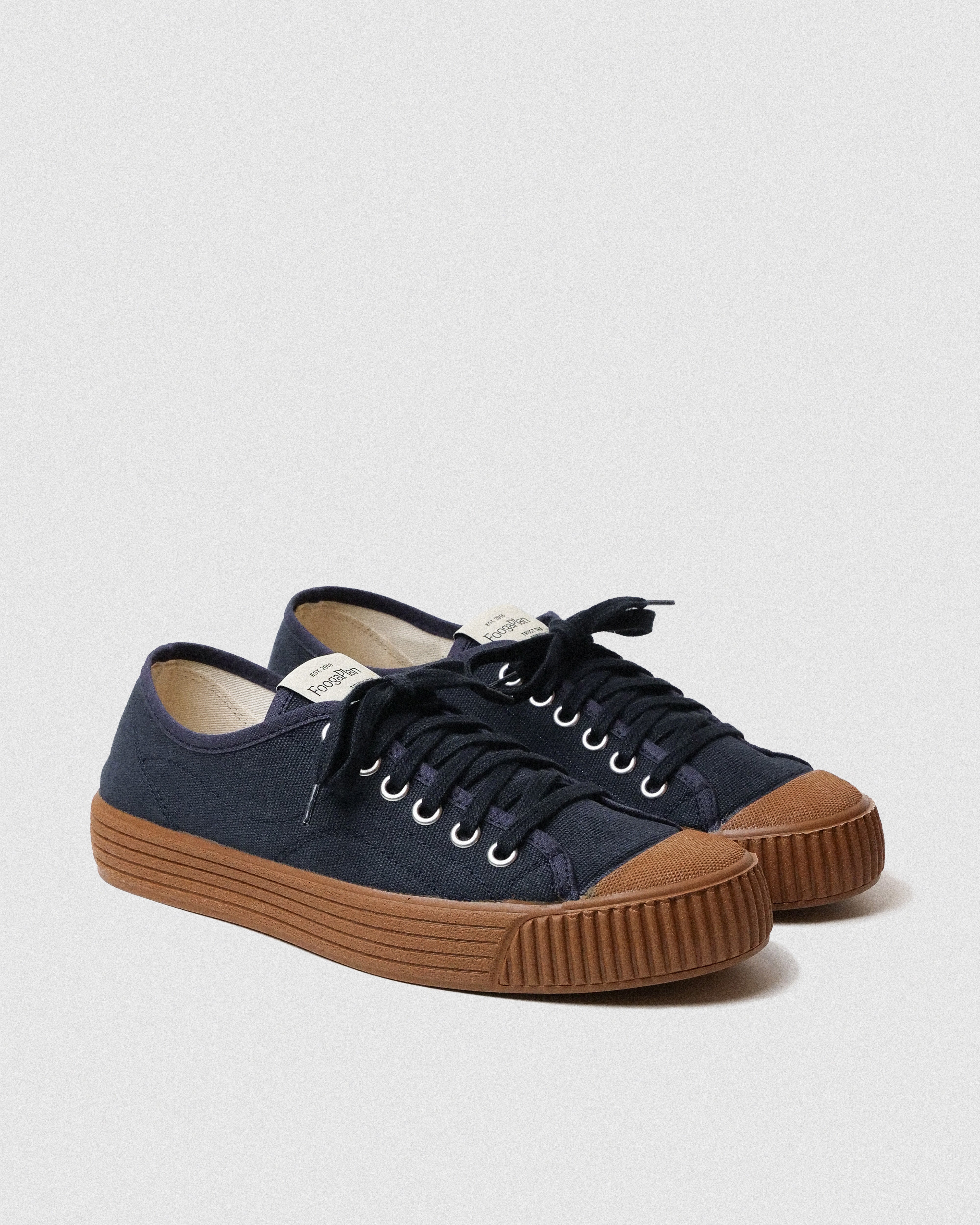 Zapatillas CHUCK Nautic navy loneta vista detalle - sneakers hechas en España FoogaPlan