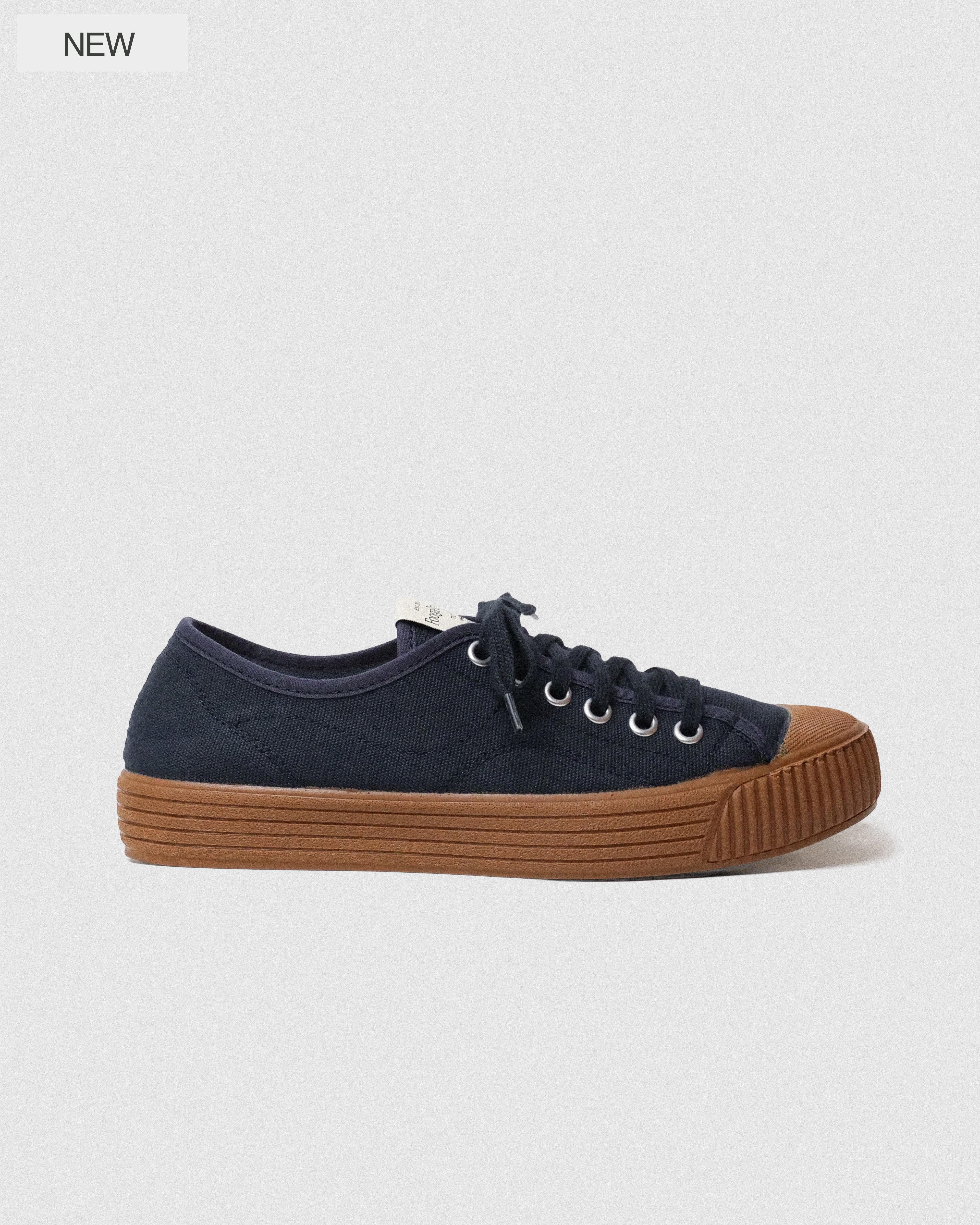 Zapatillas CHUCK Nautic navy loneta vista lateral - sneakers hechas en España FoogaPlan