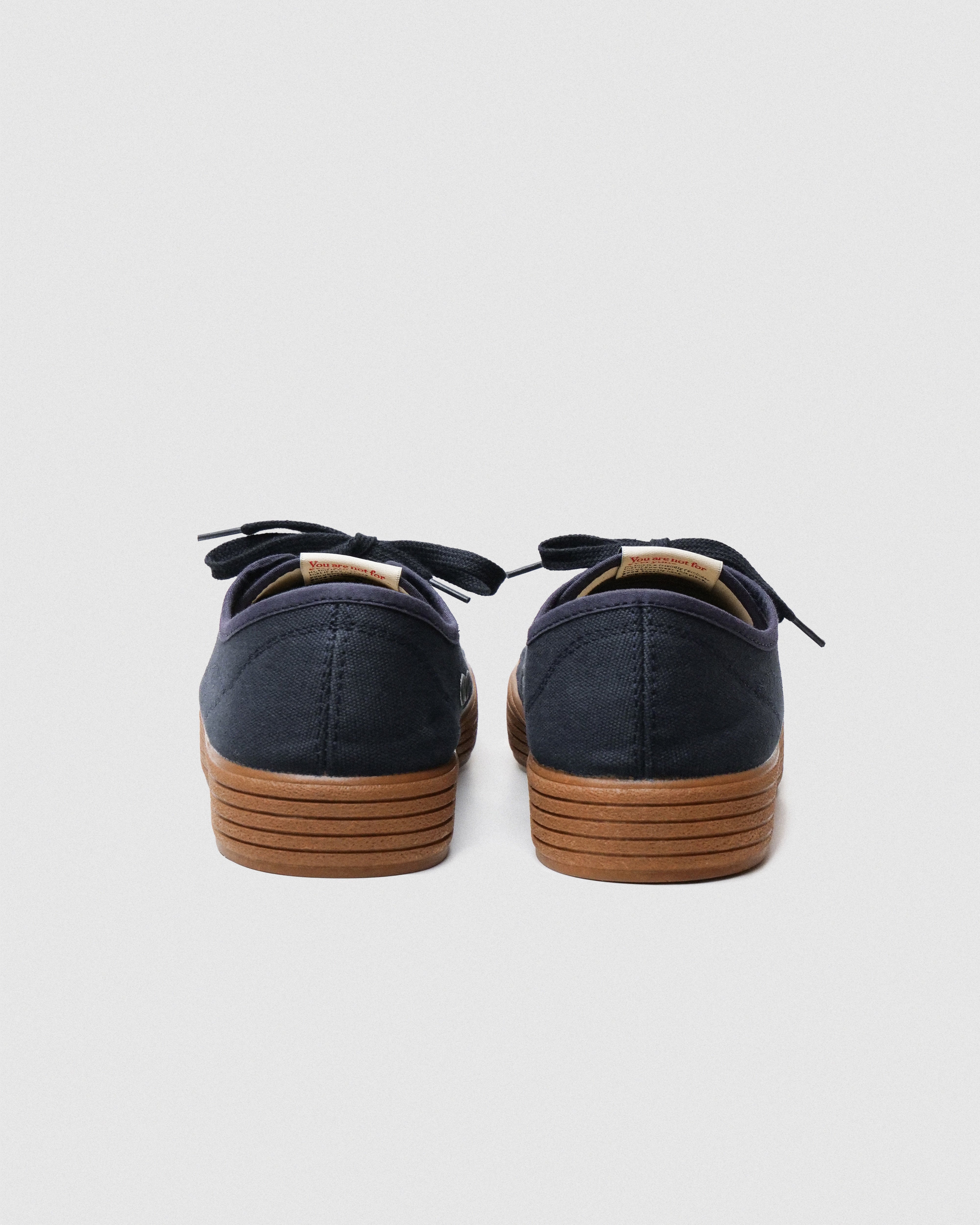 Zapatillas CHUCK Nautic navy loneta vista trasera - sneakers hechas en España FoogaPlan