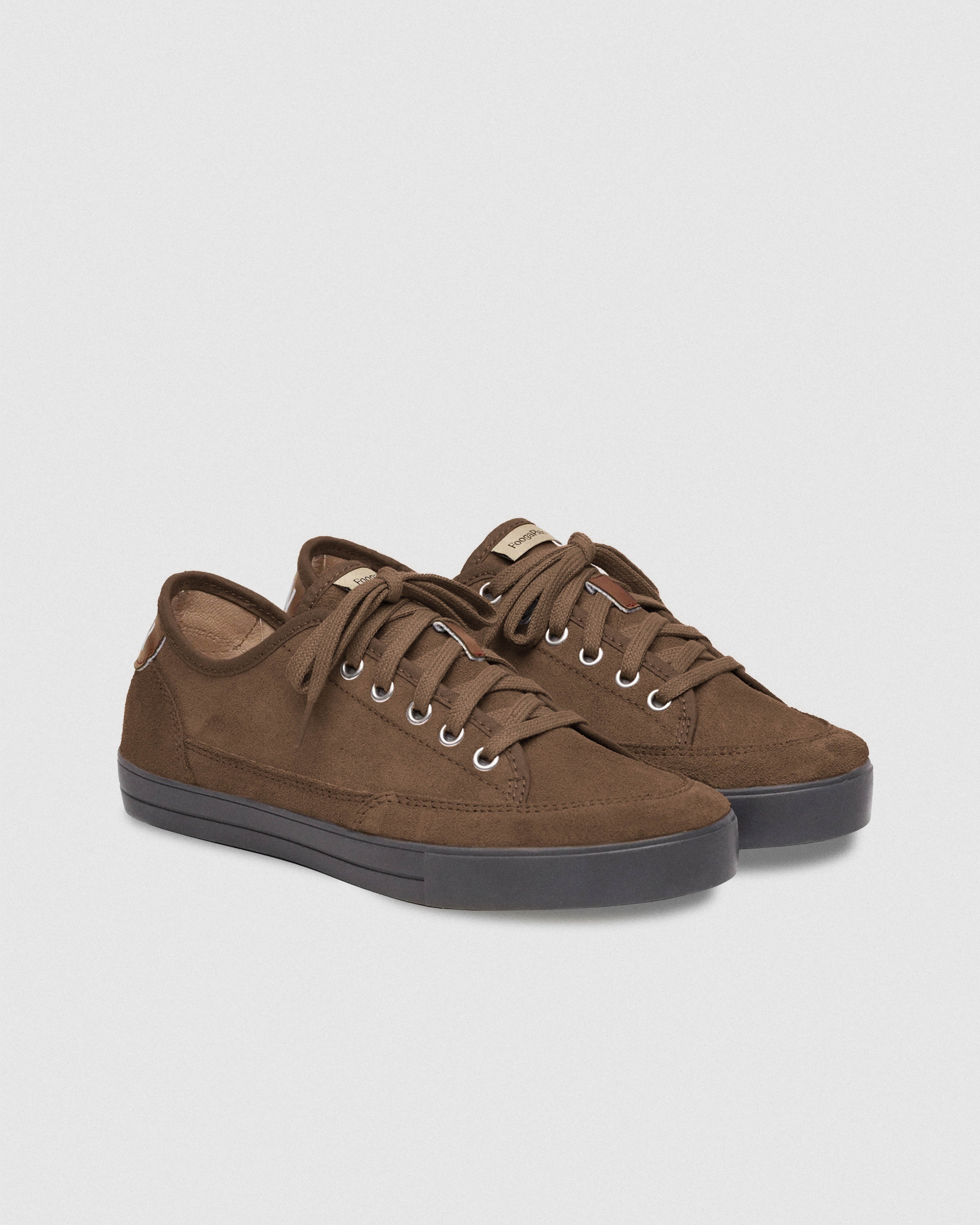 Zapatillas ICON Brownie marrones - Vista lateral - Made in Spain