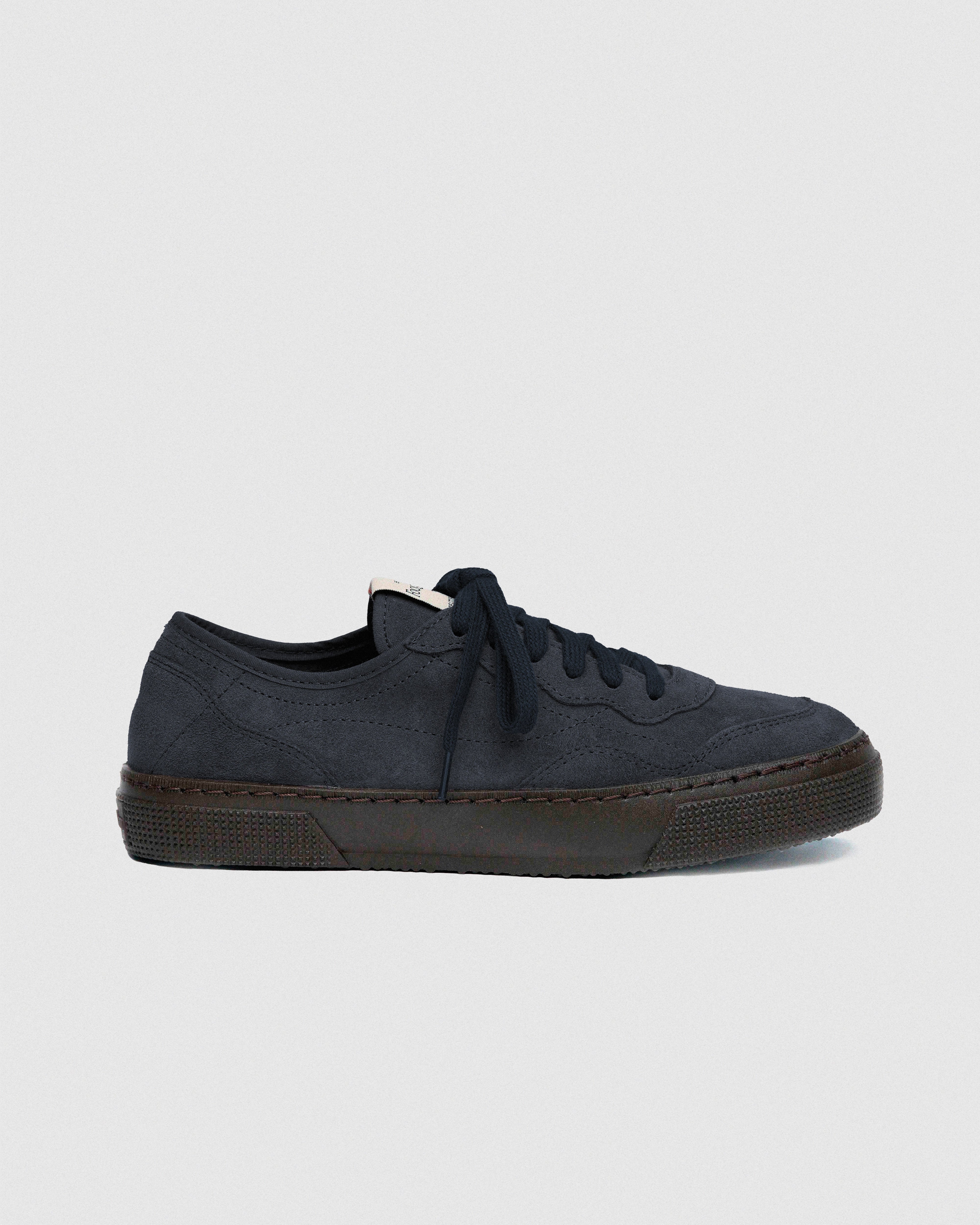Zapatillas TROY Oxford navy ante vista lateral - sneakers hechas en España FoogaPlan